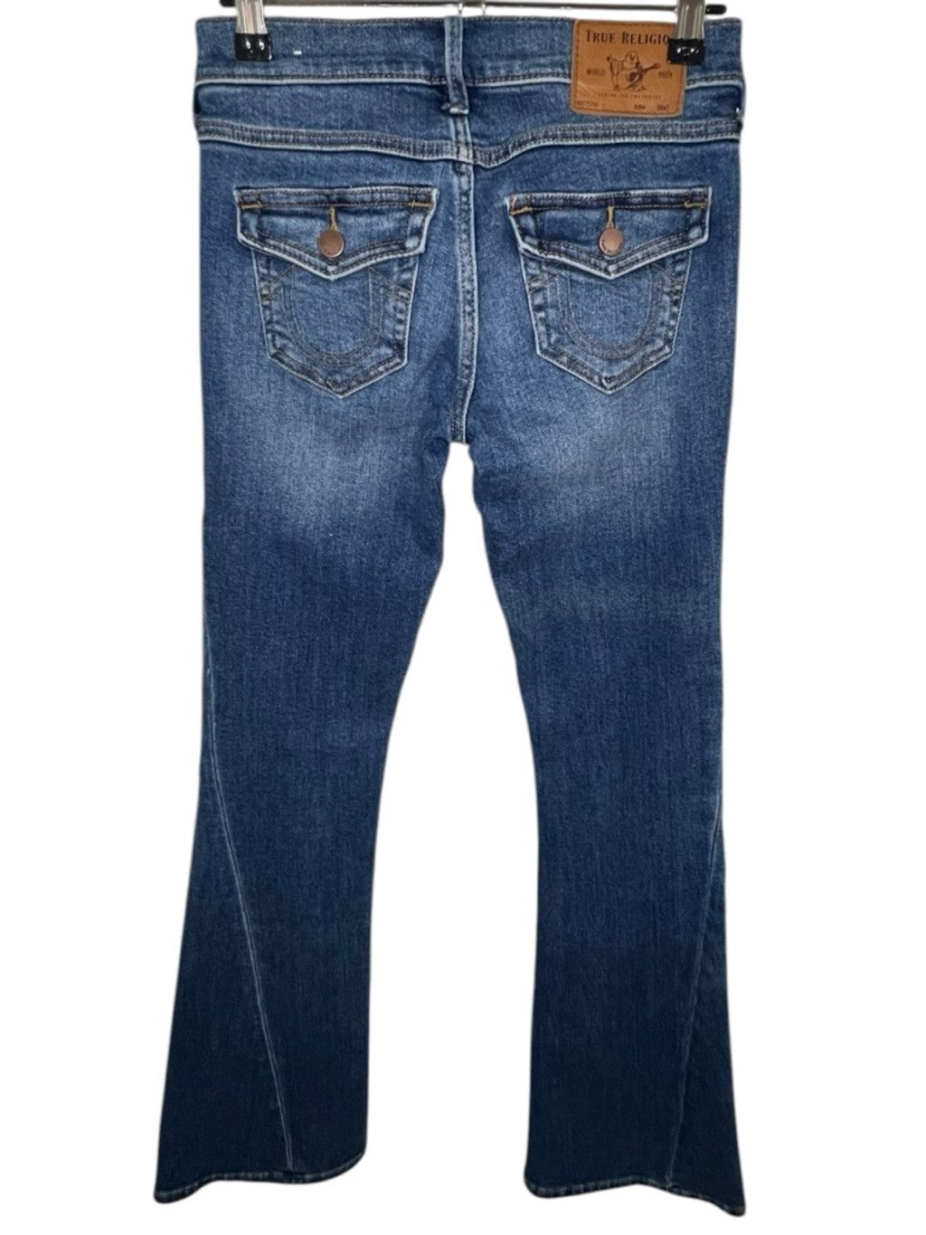 True Religion True Religion Mid Rise Flare Jeans With Angled Stitching Size 25" / US 0 / IT 36 - 5 Thumbnail