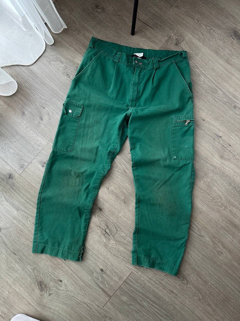 Japanese Brand × Vintage Vintage Japanese Workwear Green Faded Distressed Pants Size US 32 / EU 48 - 4 Thumbnail