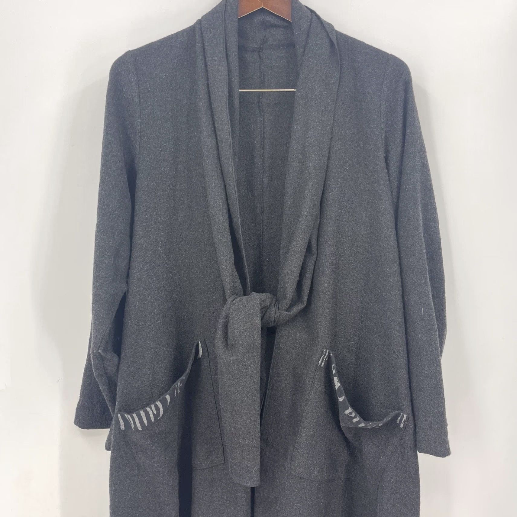 Vintage Luukaa Sweater Womens Large Open Front Cardigan Kimono Quiet Lux Lagenlook READ Size L / US 10 / IT 46 - 3 Thumbnail