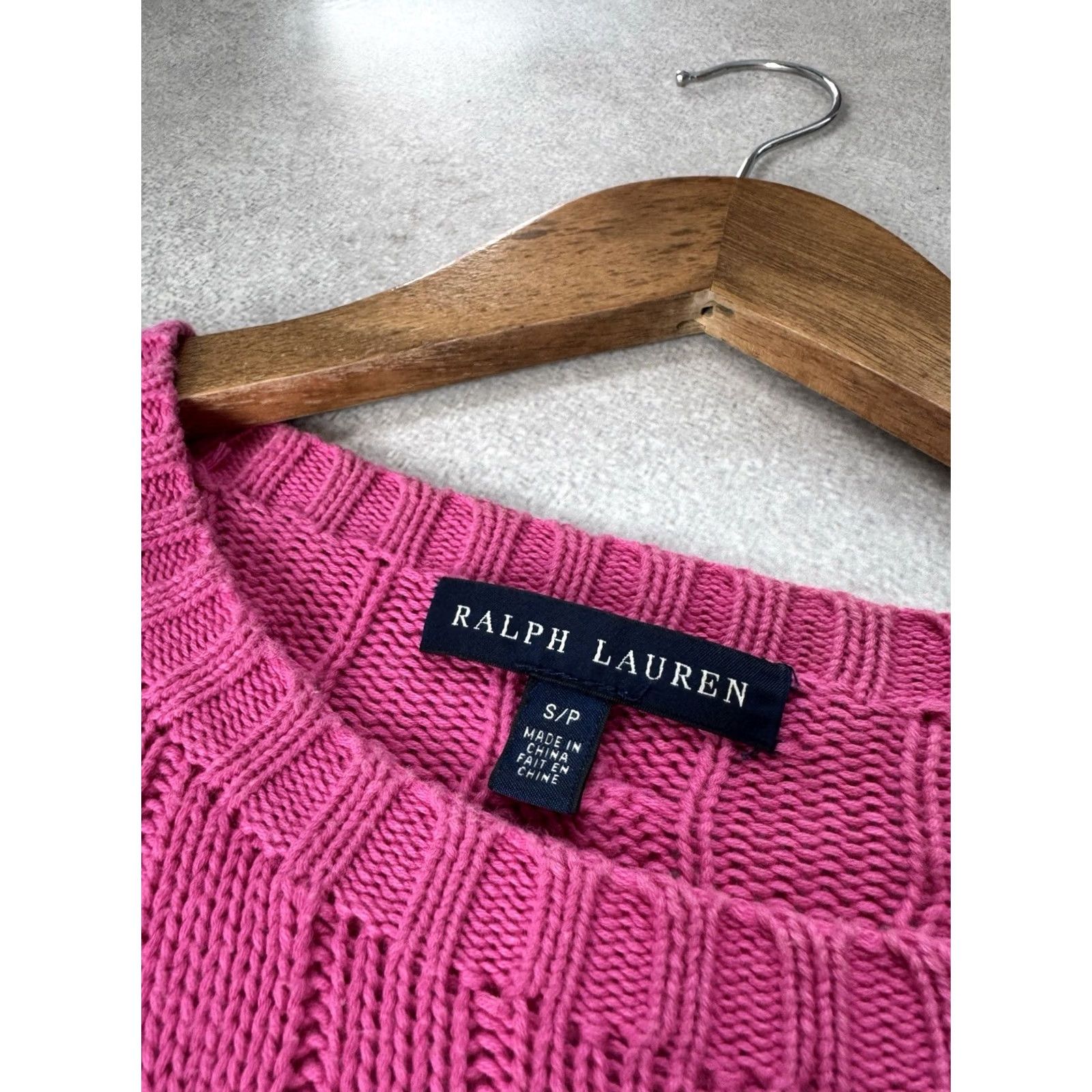 Ralph Lauren VINTAGE Ralph Lauren Woman Sweater Pink Size S Knitted Pullover City Classic 90s Luxury Paris Italy Sezane Vintage Streetwear Womens Size S / US 4 / IT 40 - 6 Thumbnail