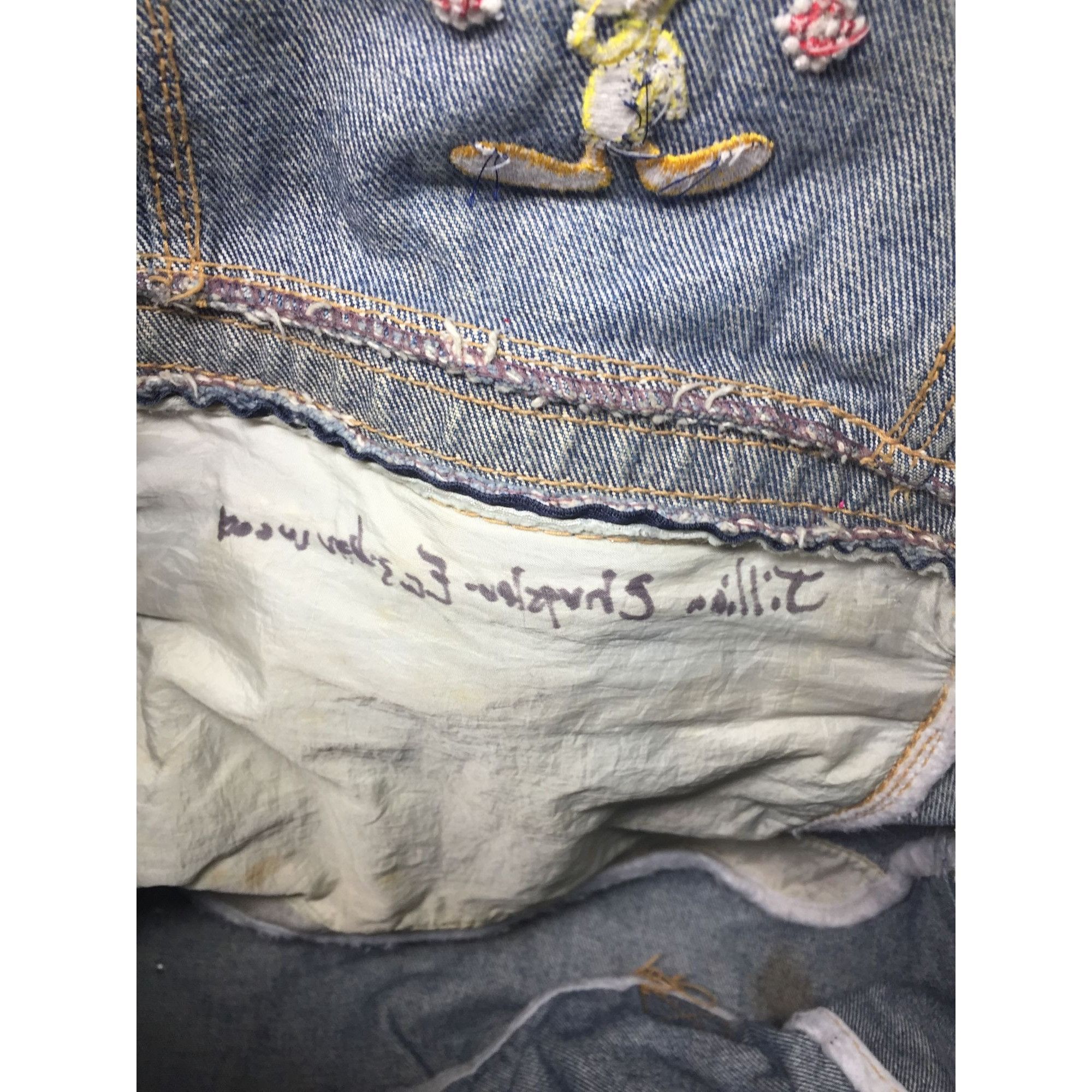 Other Vintage Looney Tunes Tweety Bird Blue Denim Backpack Size ONE SIZE - 10 Thumbnail