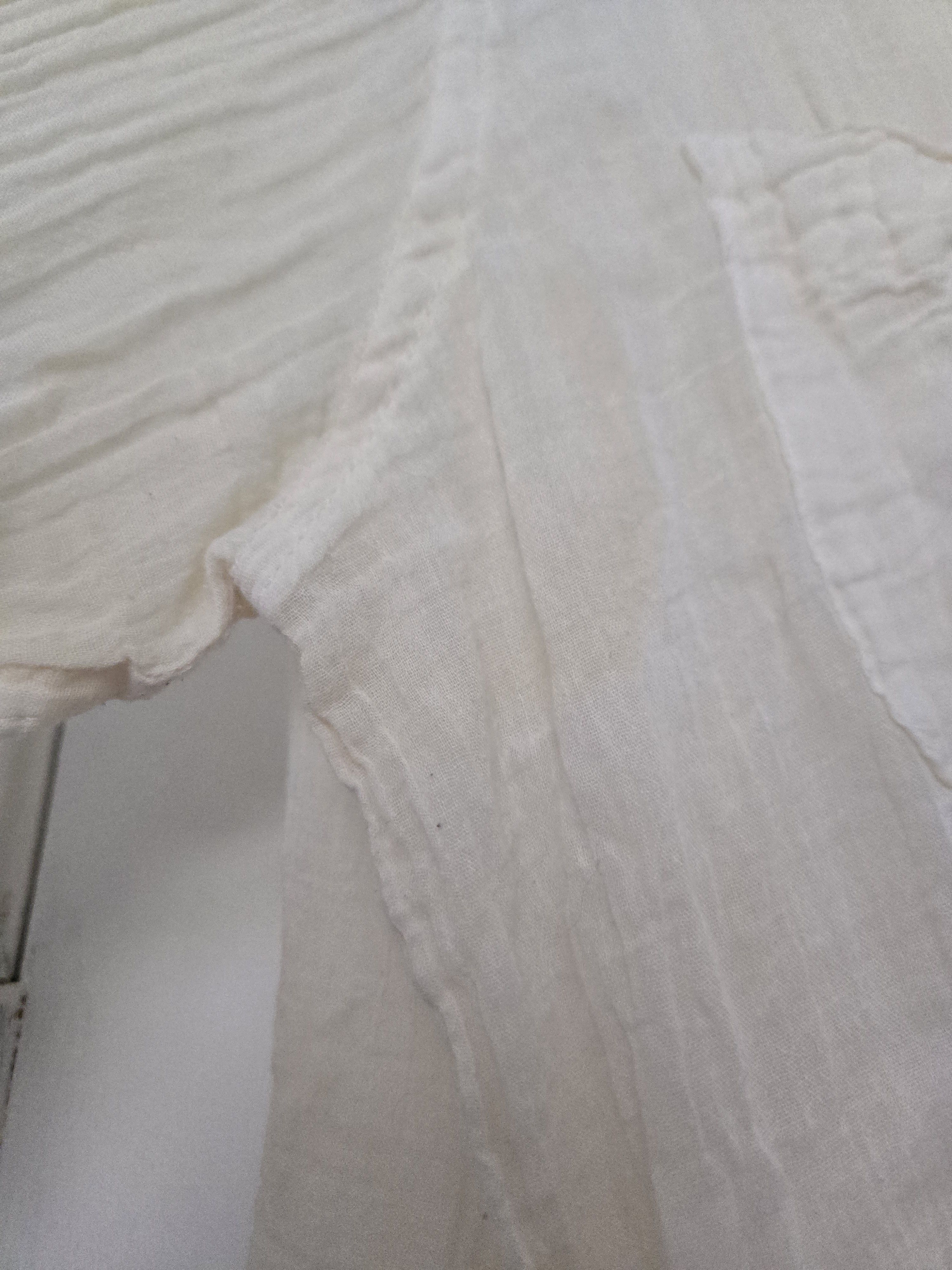 Paul Harnden Shoemakers Paul Harnden Cream Wrinkled Cotton Shirt Size US L / EU 52-54 / 3 - 6 Thumbnail