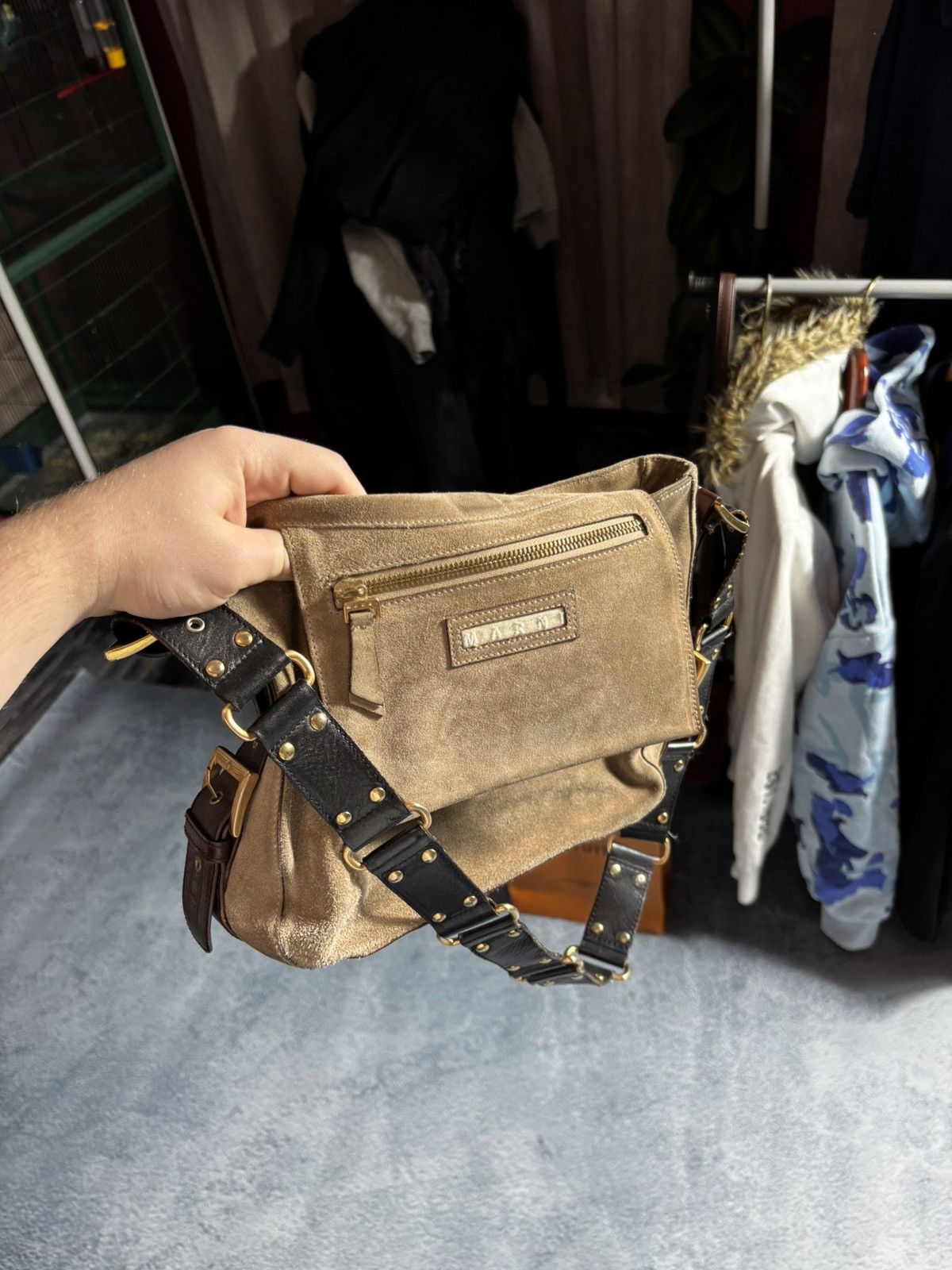 Marni Marni vintage small suede handbag Y2K avangard style Size ONE SIZE - 18 Thumbnail