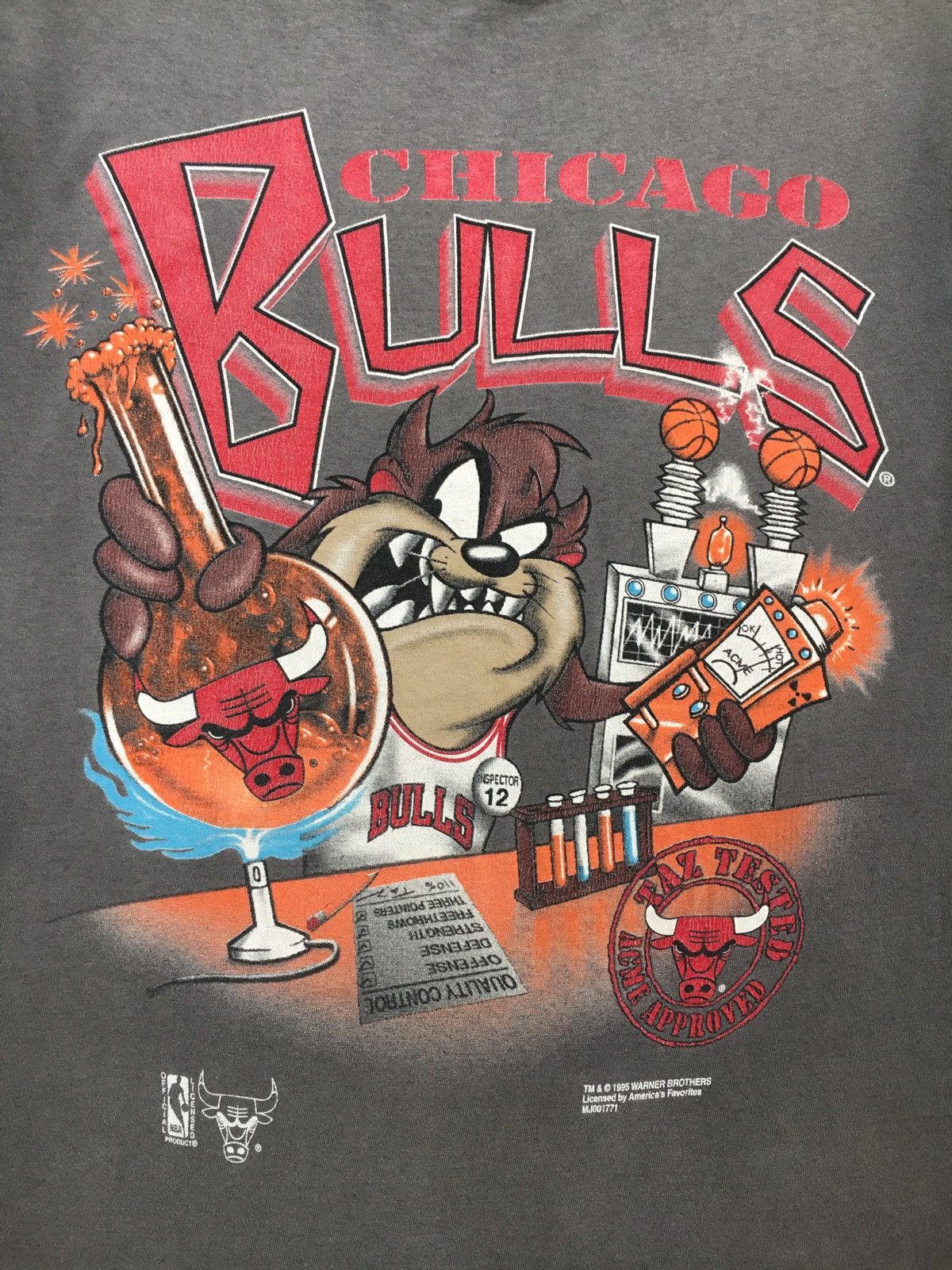 Vintage Vintage 1995 Chicago Bulls T shirt Size US M / EU 48-50 / 2 - 3 Thumbnail