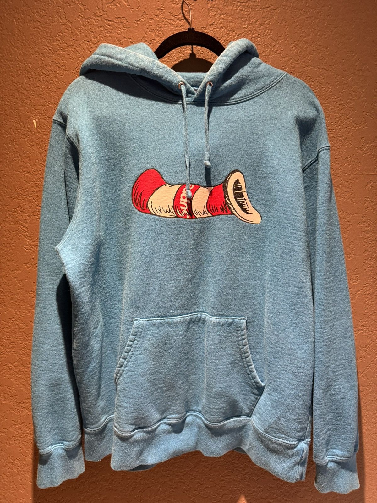 Supreme Supreme Cat in the Hat Bright Royal Hoodie Blue Large USED Size US L / EU 52-54 / 3 - 2 Thumbnail