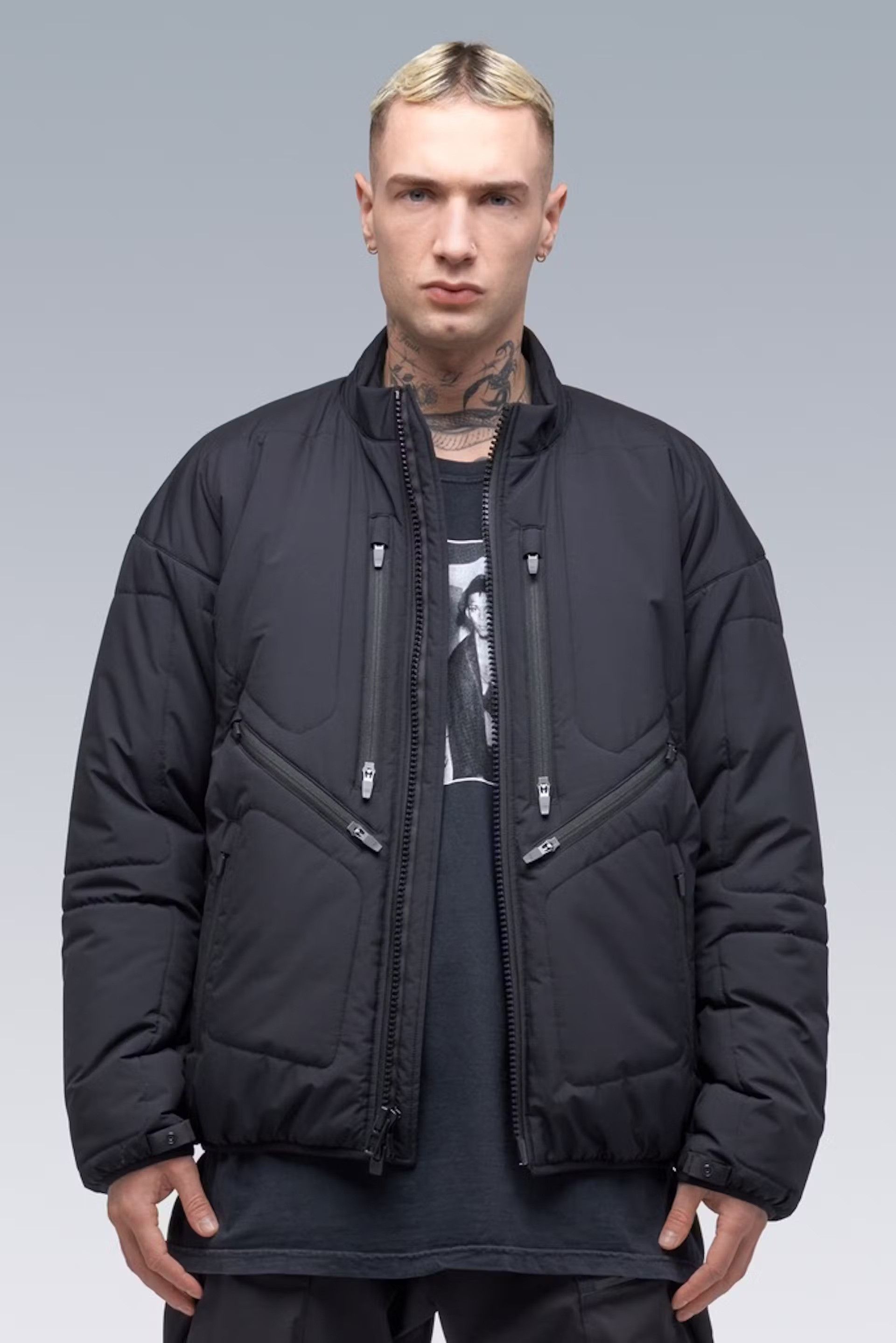 Acronym J46-S Gabardine Climashield Coat (Black) | Grailed