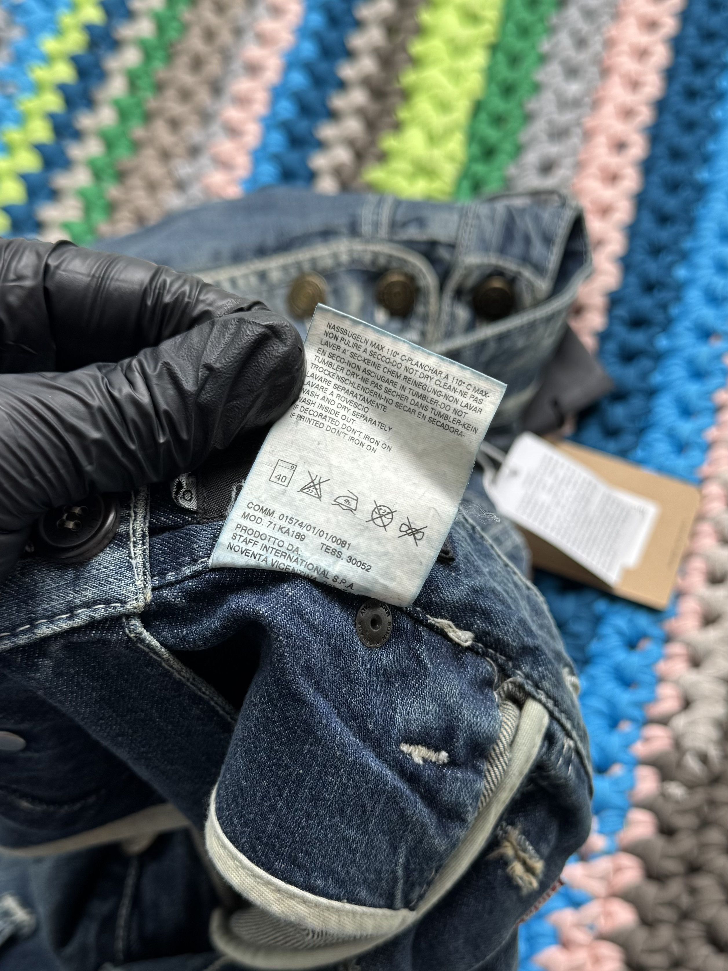 Dsquared2 Disquared2 Distressed Jeans Straight Leg Paint Splatter Y2K Size US 34 / EU 50 - 14 Thumbnail