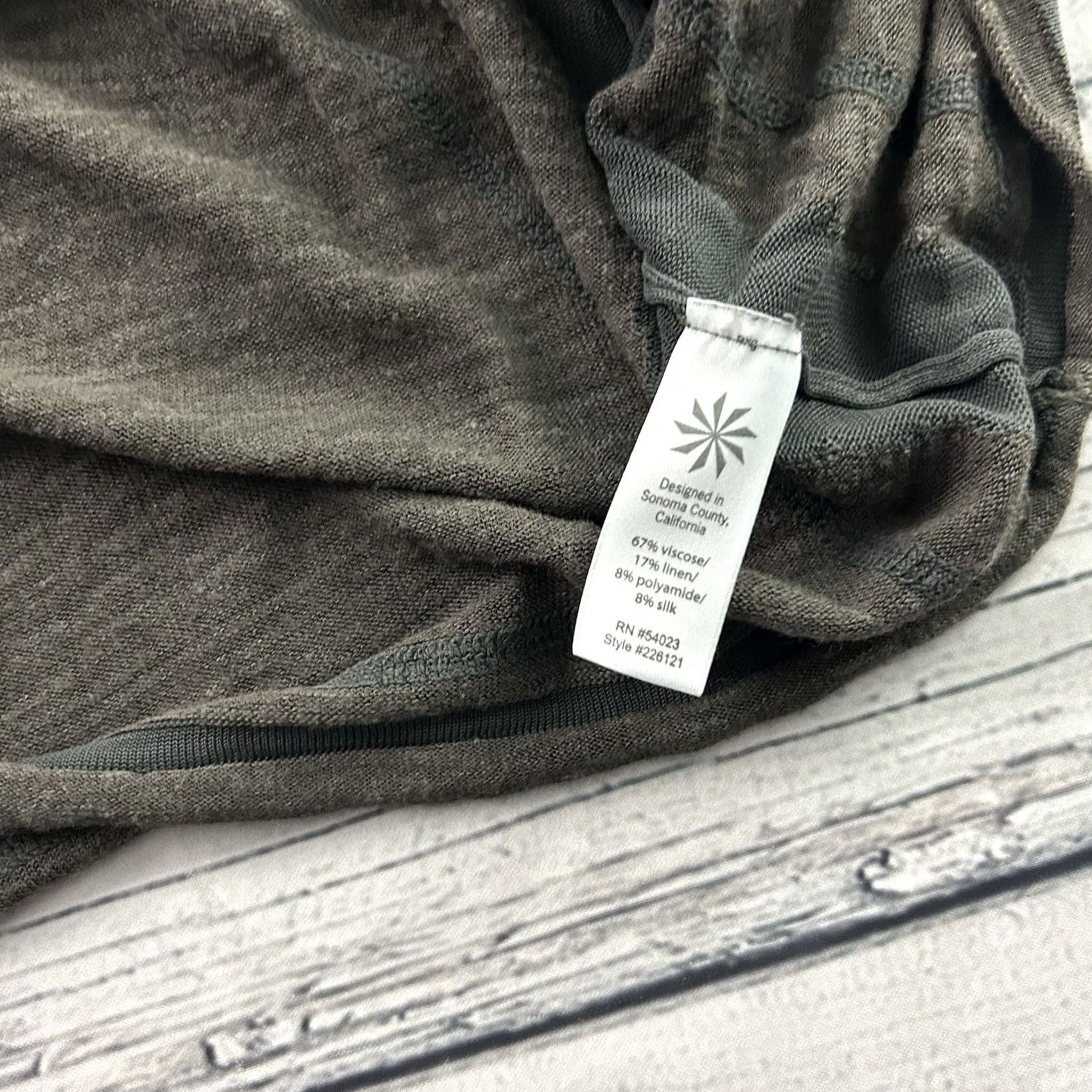 Athleta Athleta Brown Viscose Linen Silk Long Sleeve Sweater Top Women's M Shirt Size M / US 6-8 / IT 42-44 - 5 Thumbnail