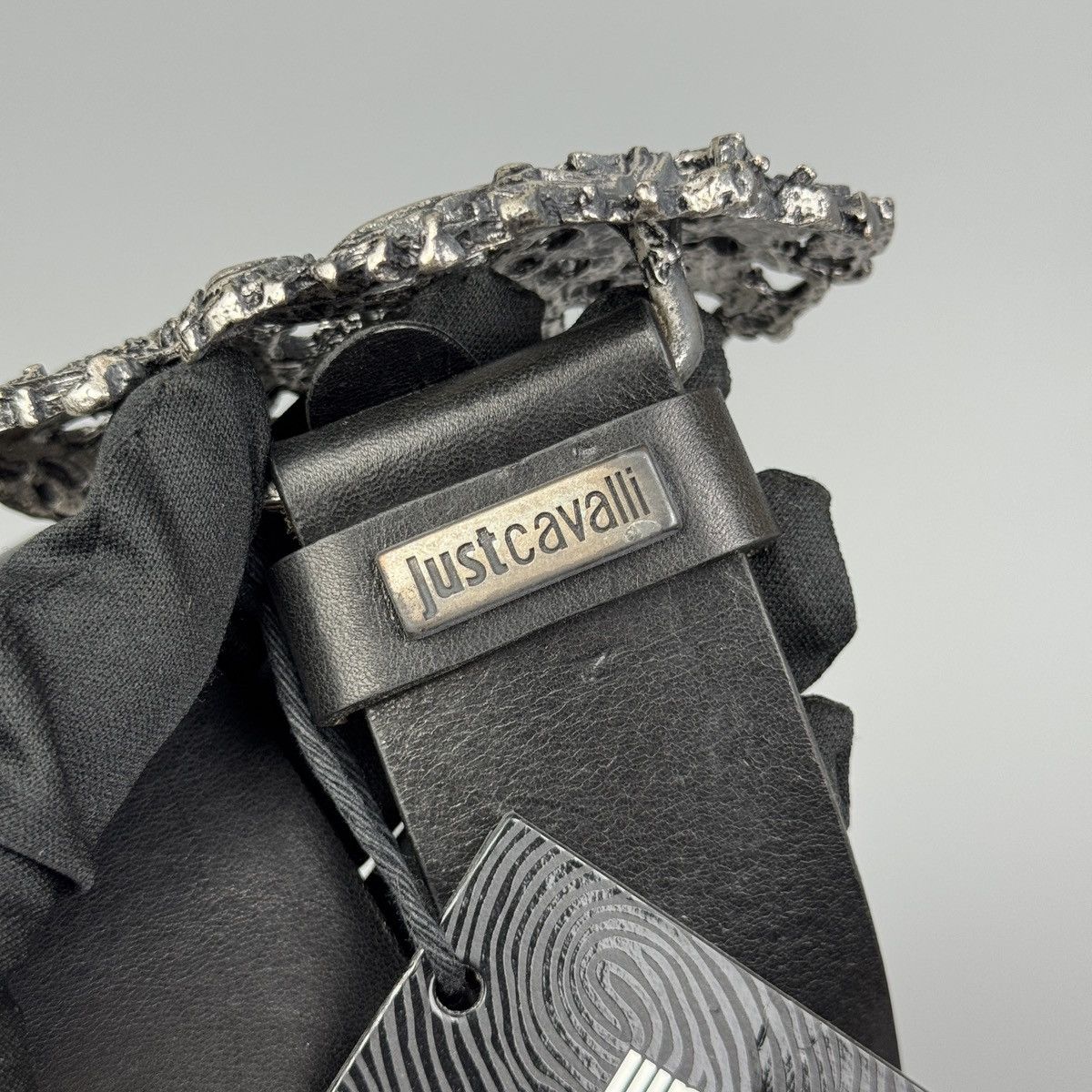 Just Cavalli Just Cavalli - Metal Skull Decorative Buckle Leather Belt Size 28 - 5 Thumbnail