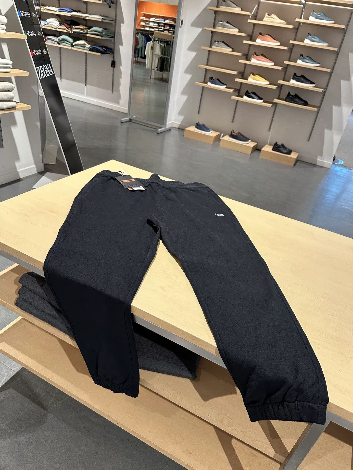 Ermenegildo Zegna Zegna Men's Black Winter Sweatpants Size US 36 / EU 52 - 3 Thumbnail