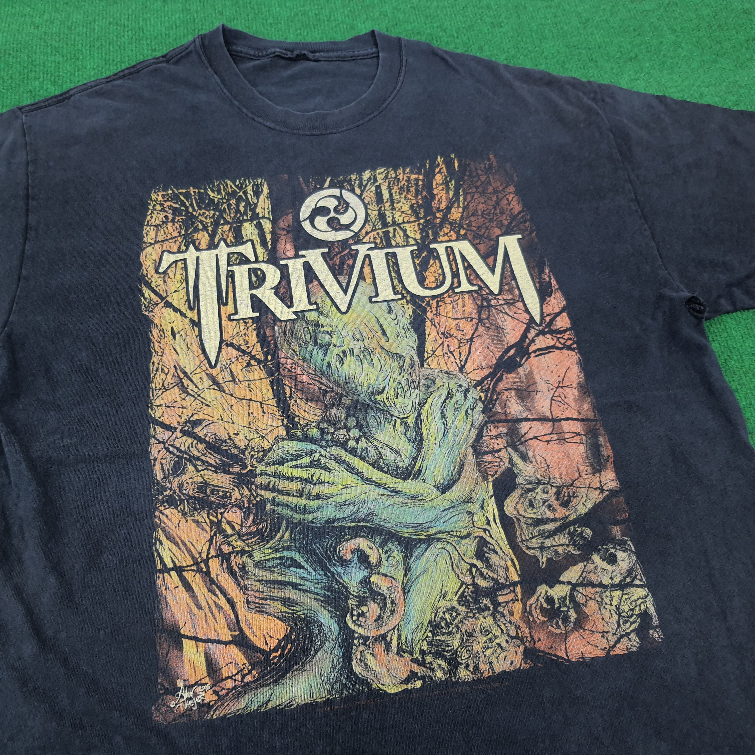 Band Tees × Vintage Vintage Trivium America Metal Band Photo Tee Size US L / EU 52-54 / 3 - 2 Thumbnail