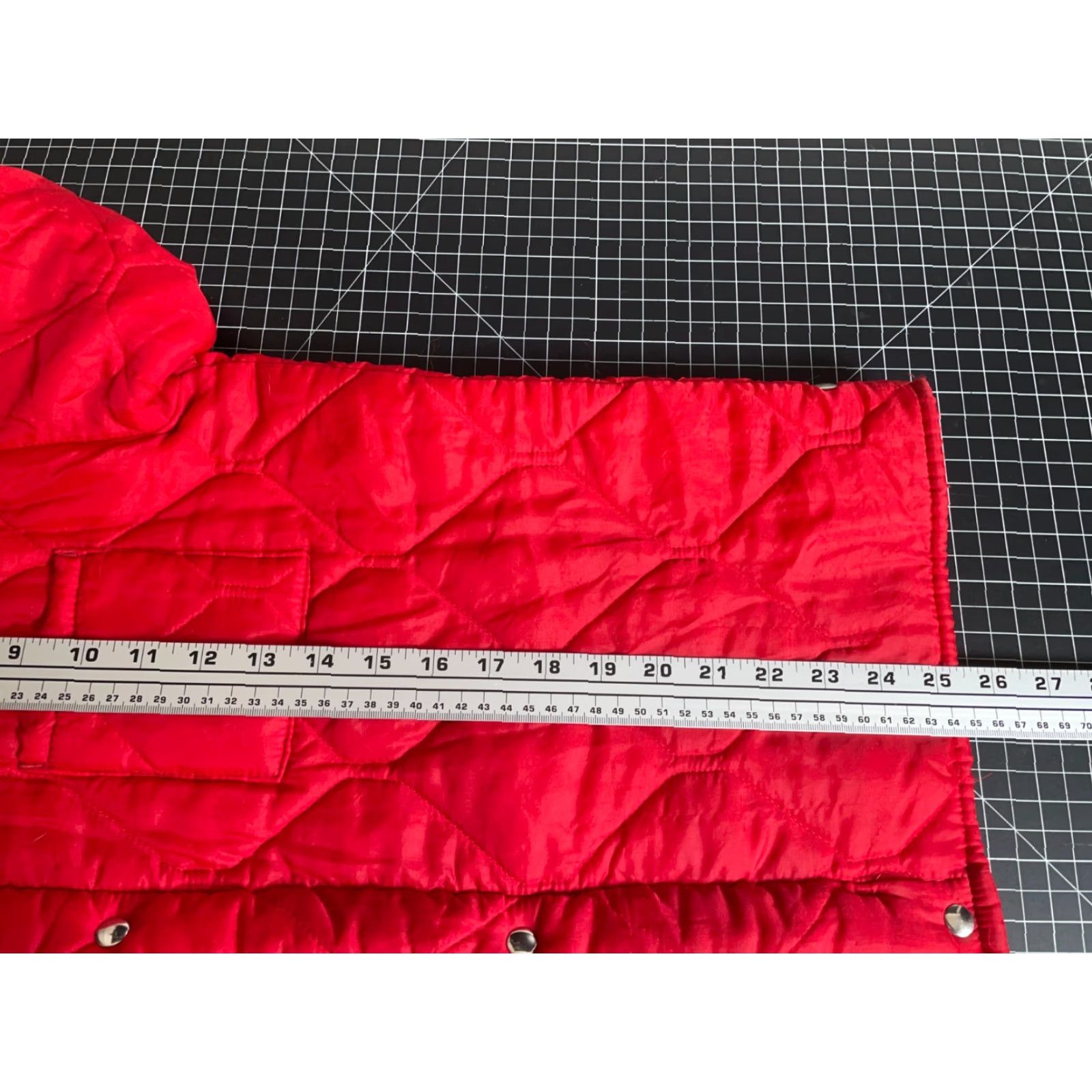 Vintage Vintage 70s Quilted Liner Jacket Men's Medium Red Lightweight Zip Snap Prentice Button Size US M / EU 48-50 / 2 - 6 Thumbnail