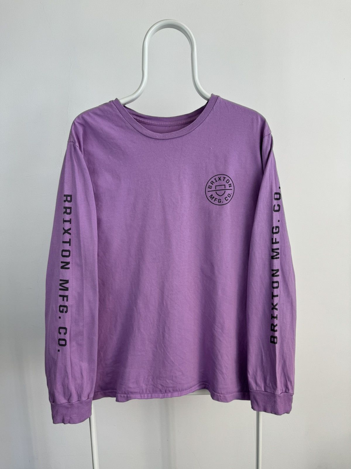 Brixton × Vintage Brixton Big Logo Pink Long Sleeve Shirt Made in Mexico Size US L / EU 52-54 / 3 - 2 Thumbnail