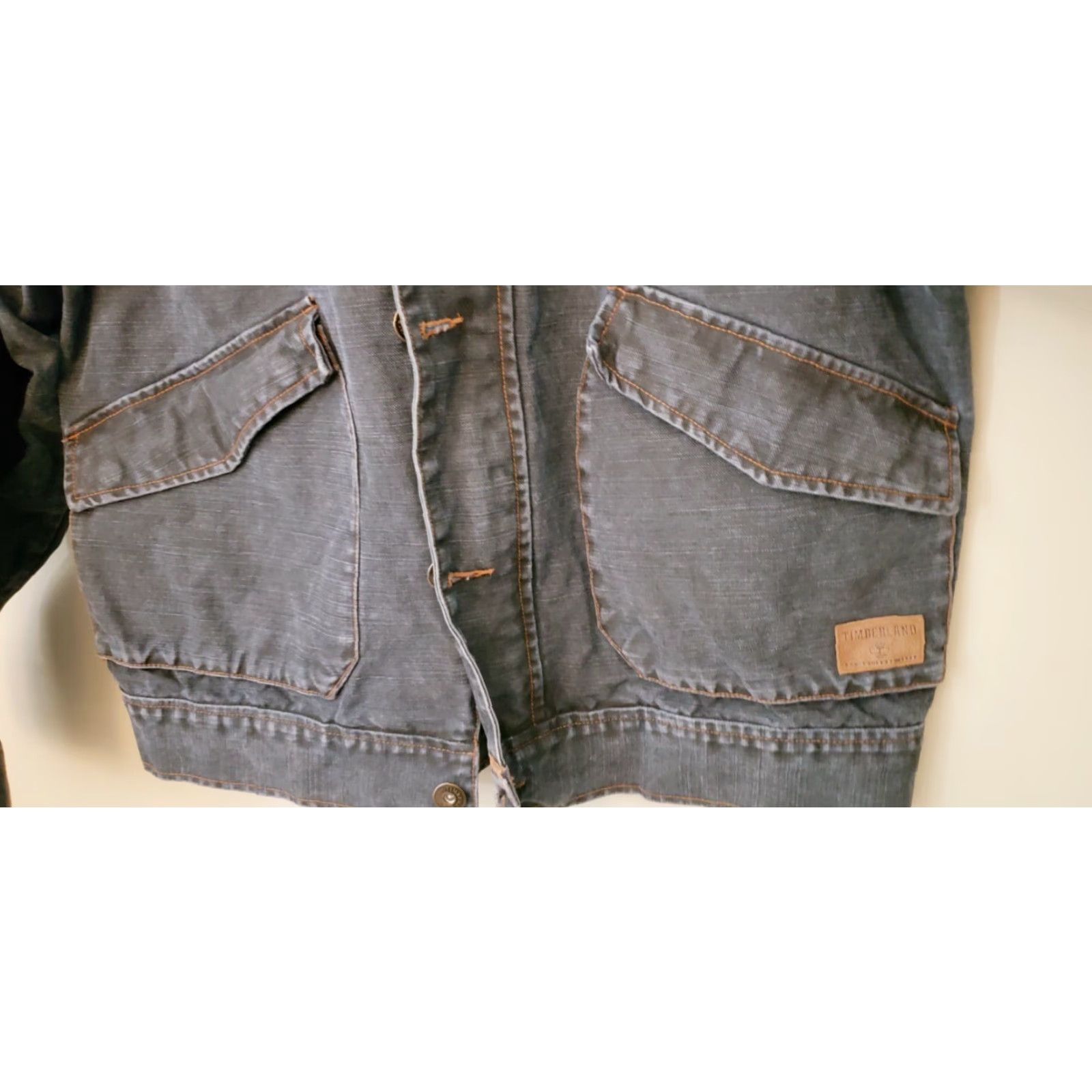 Timberland VINTAGE Timberland Weathergear Denim Blue Jean Jacket Medium Men Jacket M Indigo Navy Blue Size US 31 - 6 Thumbnail