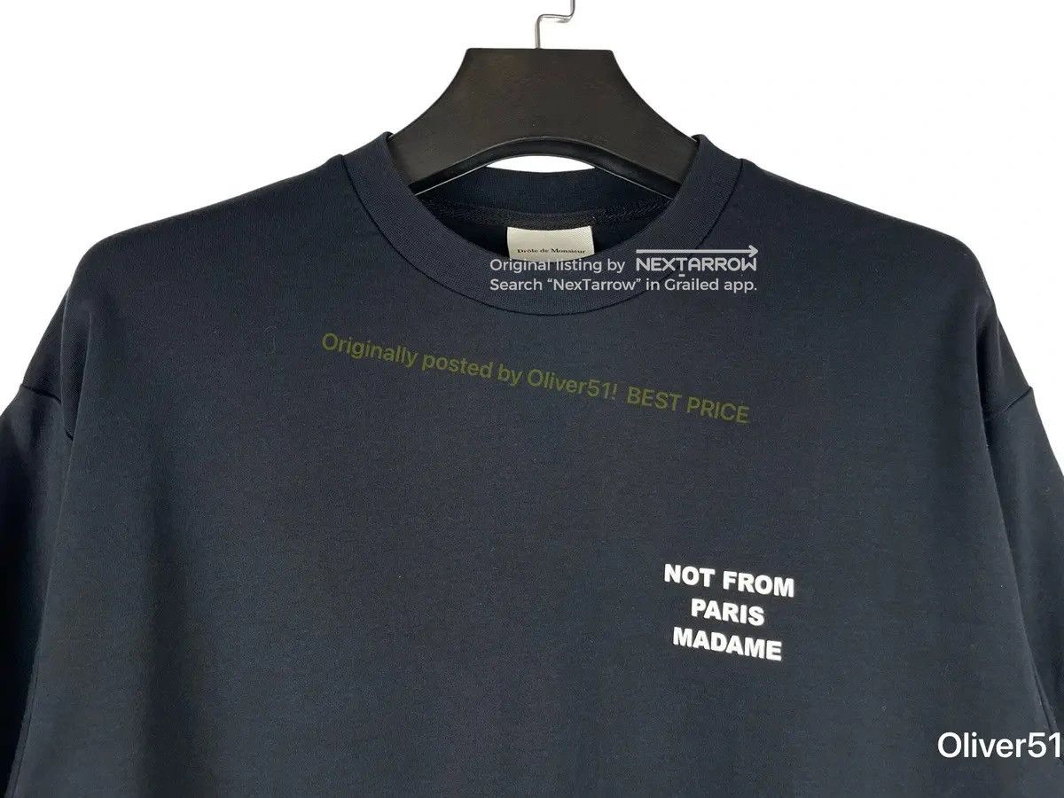 Drôle De Monsieur Not From Paris Tee Aaaa04/2609 in Black, Men's (Size Xl) — image 3 of 5
