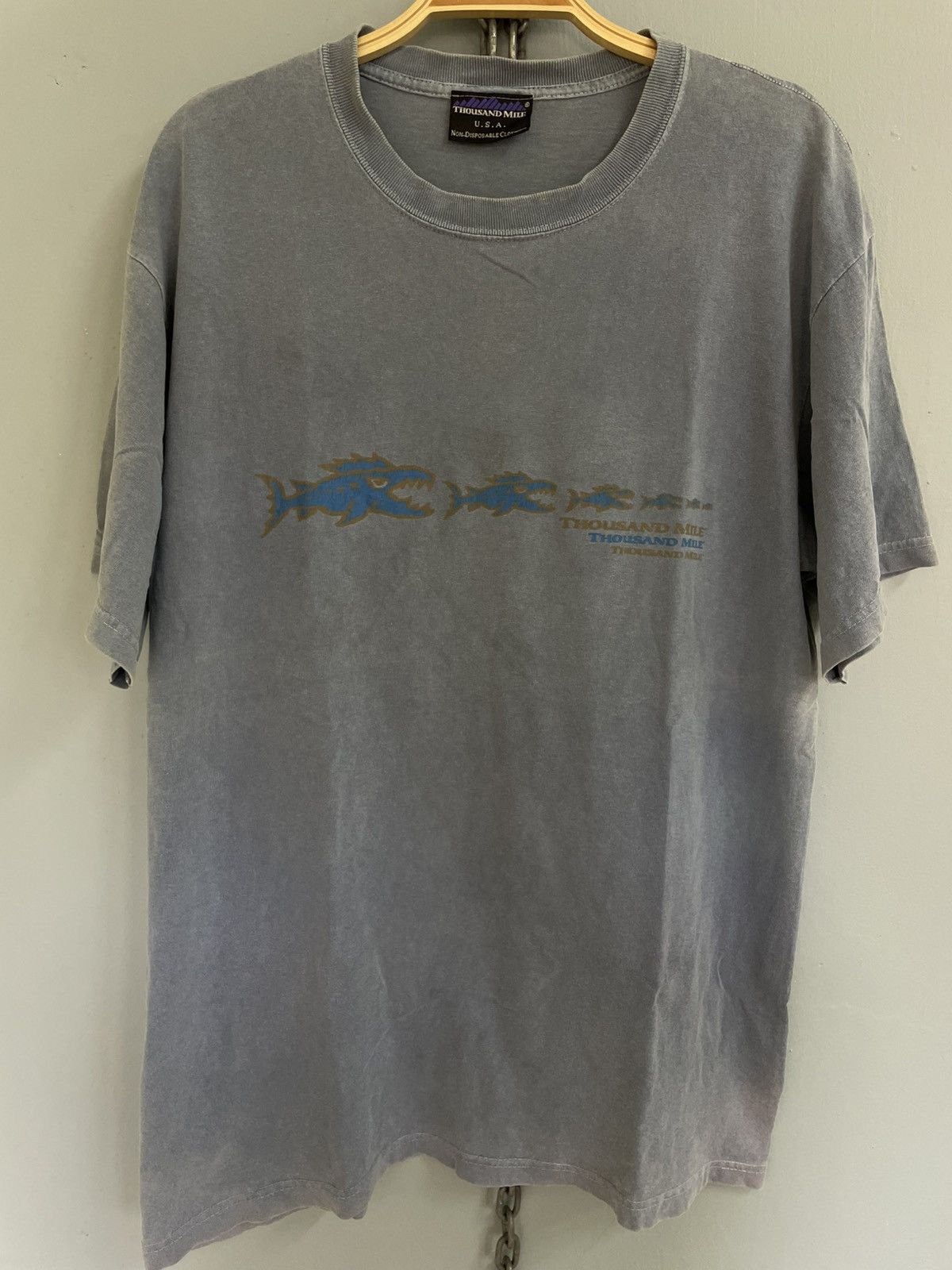 Vintage Vintage 90s Thousand Mile Outdoor wear t shirt Size US M / EU 48-50 / 2 - 3 Thumbnail