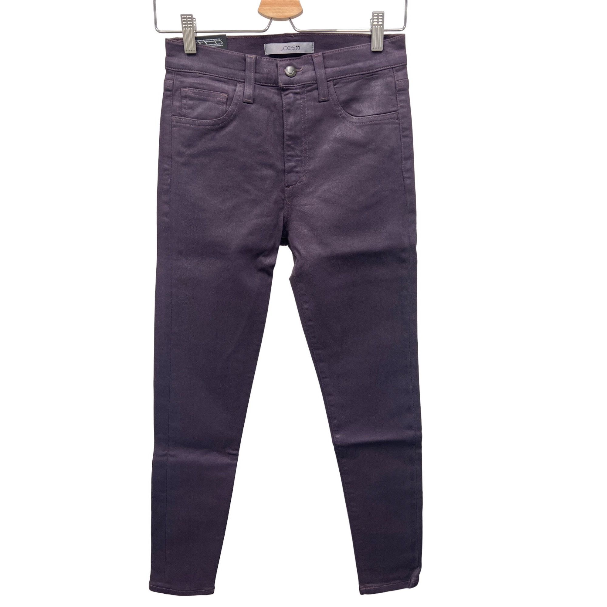 Joe's Joes Coated High Waist Ankle Jeans In Plum Perfect Size 26" / US 2 / IT 38 - 6 Thumbnail