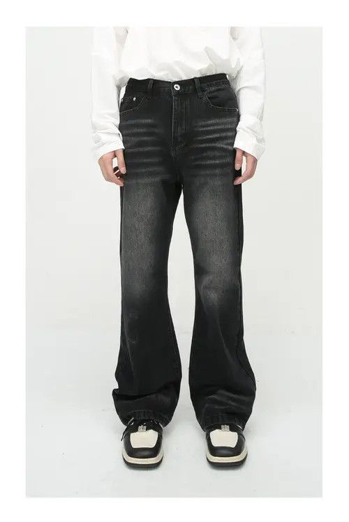 Other Men's loose distressed washed flared jeans Size US 32 / EU 48 - 7 Thumbnail