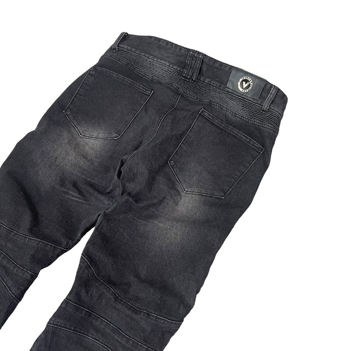 Le Grande Bleu (L.G.B.) 🔥Vintage VOLERO Padded Biker Trousers Pants Size US 36 / EU 52 - 12 Thumbnail