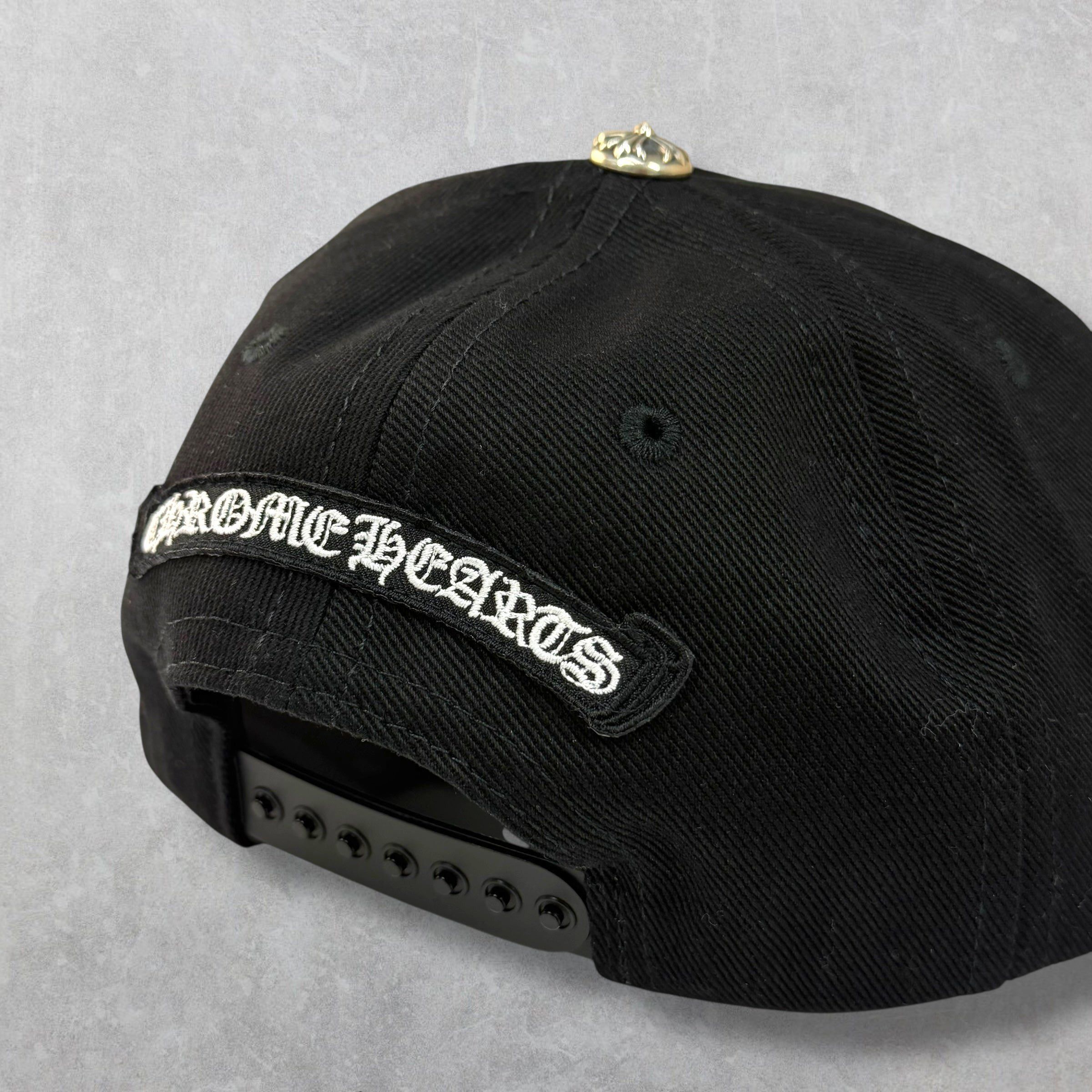Chrome Hearts Chrome Hearts Denim Embroidered Scroll Hat Size ONE SIZE - 2 Thumbnail