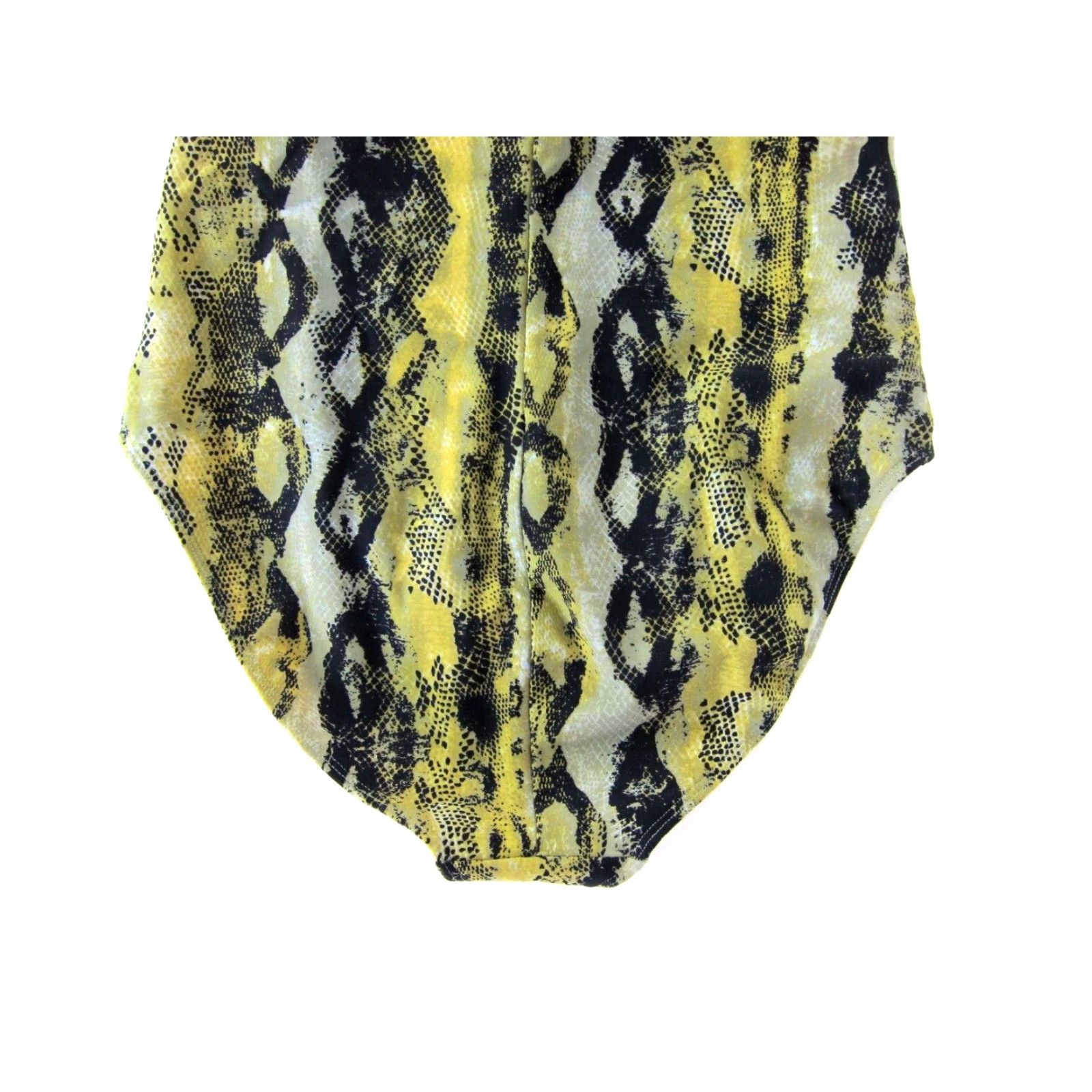 Vintage VINTAGE Shape FX Green Yellow Snake Built In Bra Slimming One Piece Swimsuit 16 Size ONE SIZE - 8 Thumbnail