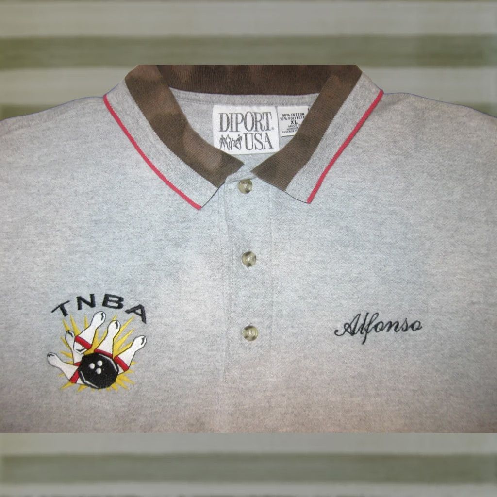 Vintage The National Bowling Association vintage Polo Mens XL TNBA Tampa Senate - Classic &quot60s Style Size US XL / EU 56 / 4 - 1 Thumbnail