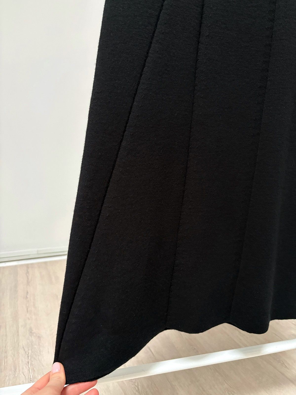 Gianfranco Ferre Gianfranco Ferre GFF Black Knit Midi Dress Merino Wool Siz M Size M / US 6-8 / IT 42-44 - 6 Thumbnail
