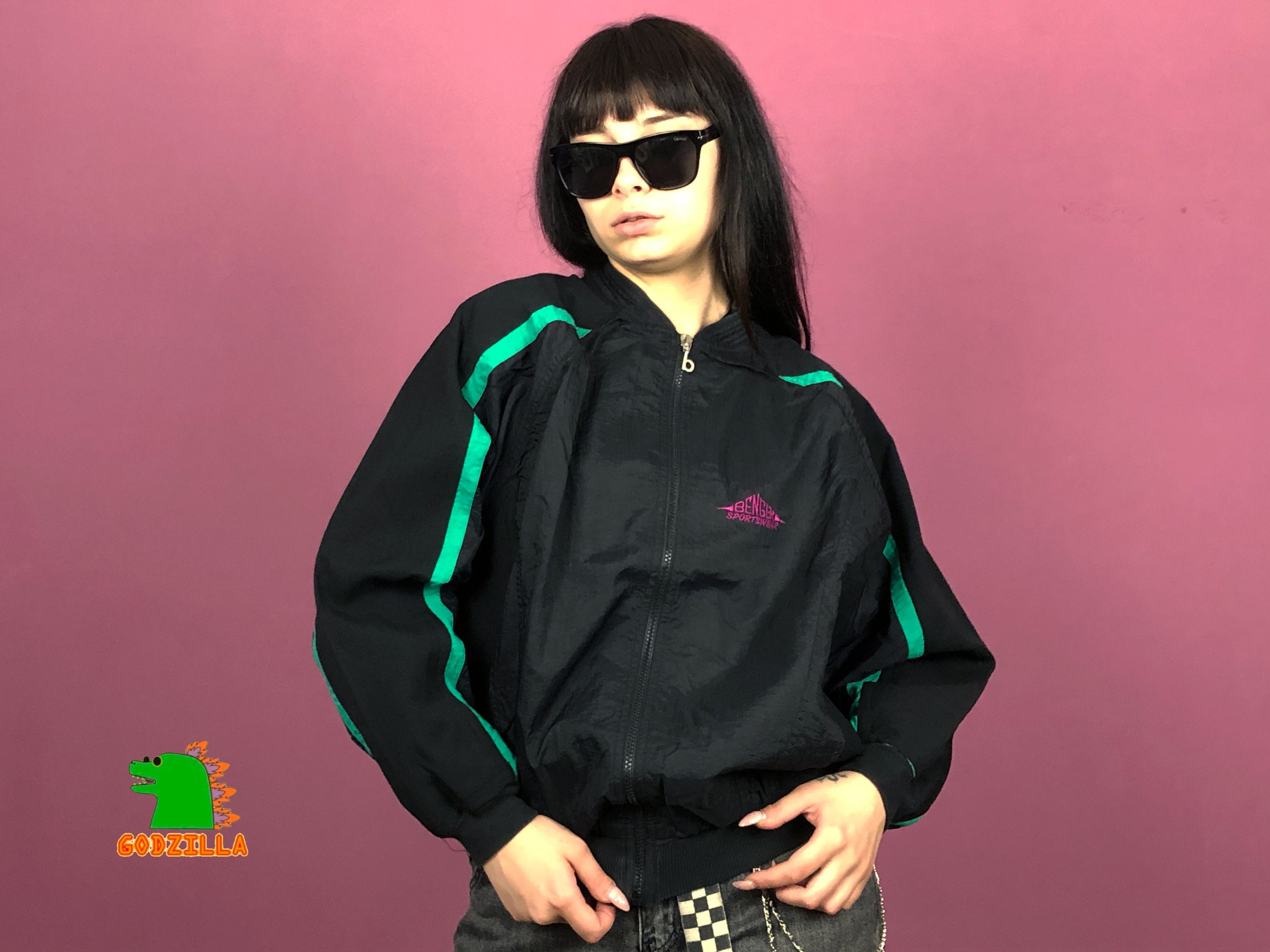 Vintage 90s Benger Vintage Women's Windbreaker Jacket - L Size L / US 10 / IT 46 - 4 Thumbnail