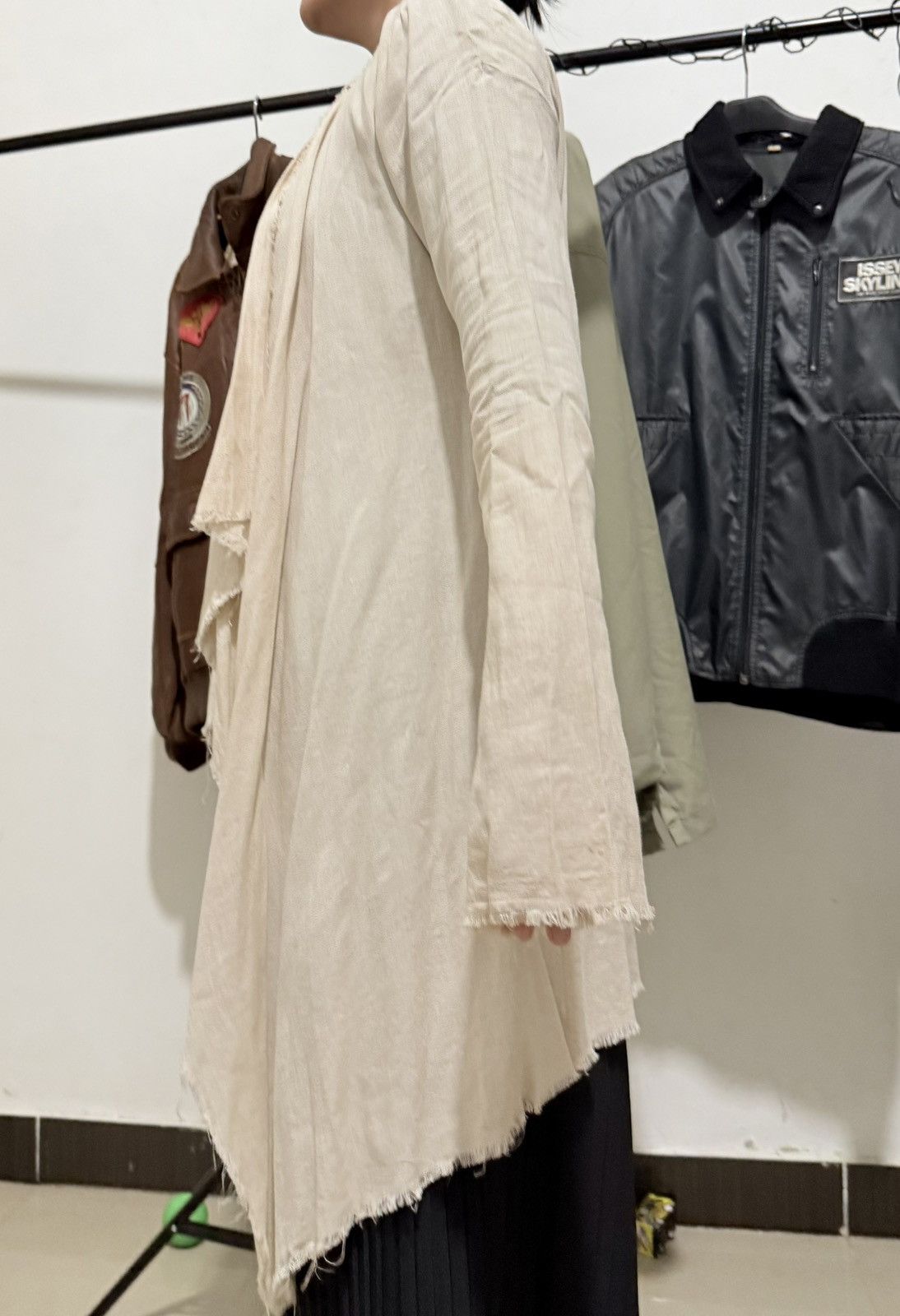 If Six Was Nine Vintage GOA long cardigan linen Size US M / EU 48-50 / 2 - 11 Thumbnail