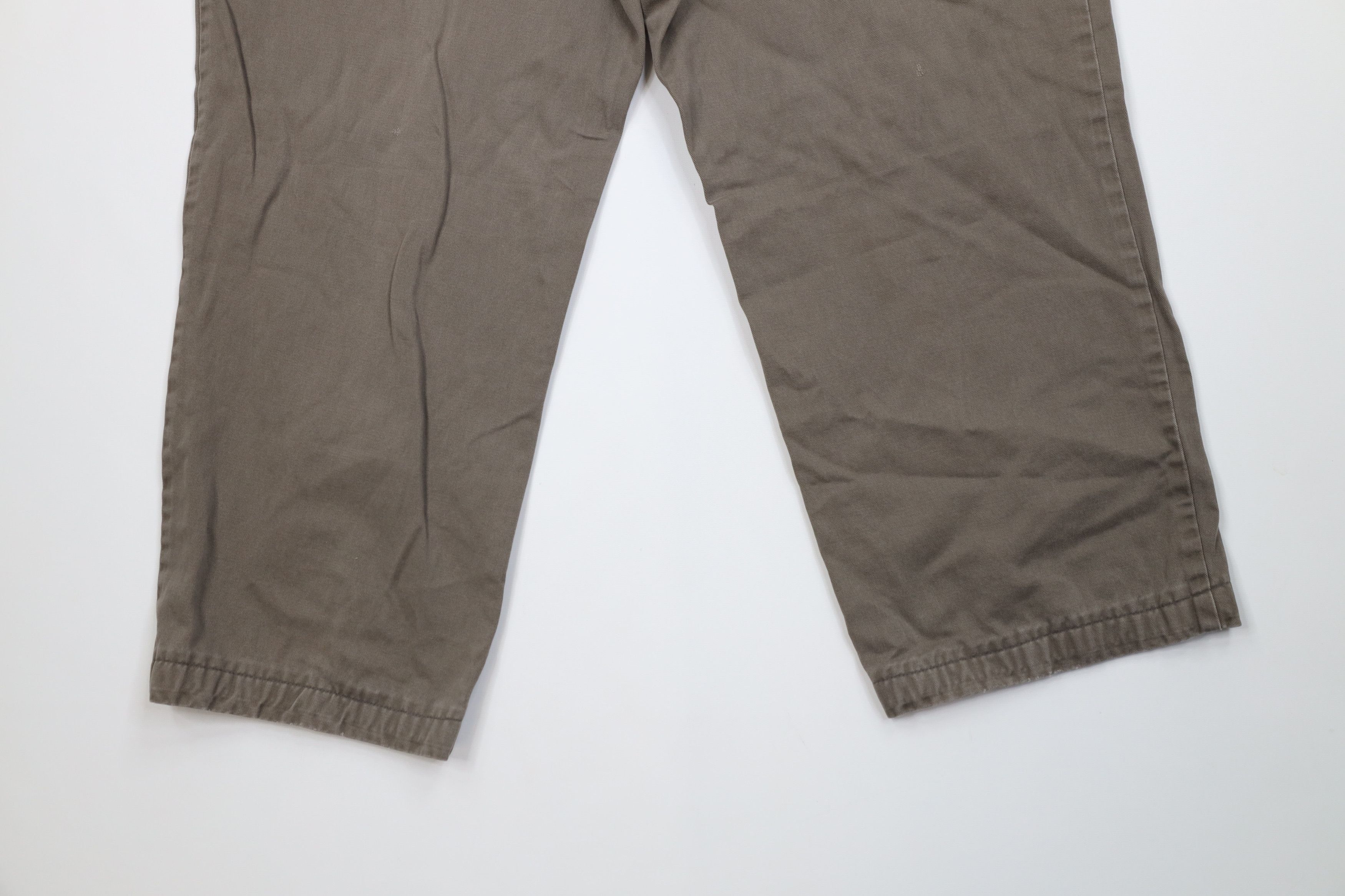 Vintage Vintage 90s Streetwear Wide Leg Chino Pants Light Brown Size US 36 / EU 52 - 13 Thumbnail