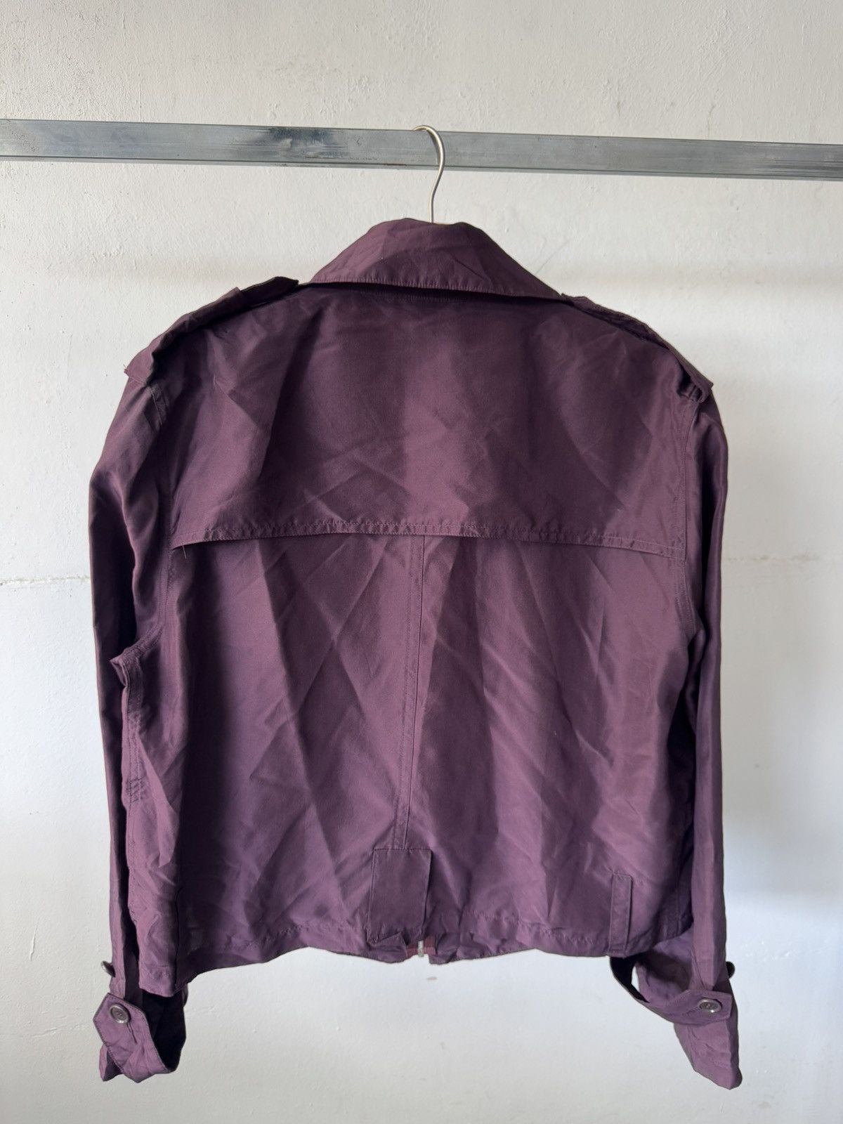 Issey Miyake 2000s Zucca Cropped Zipper Nylon Sample Jacket Size M / US 6-8 / IT 42-44 - 7 Thumbnail