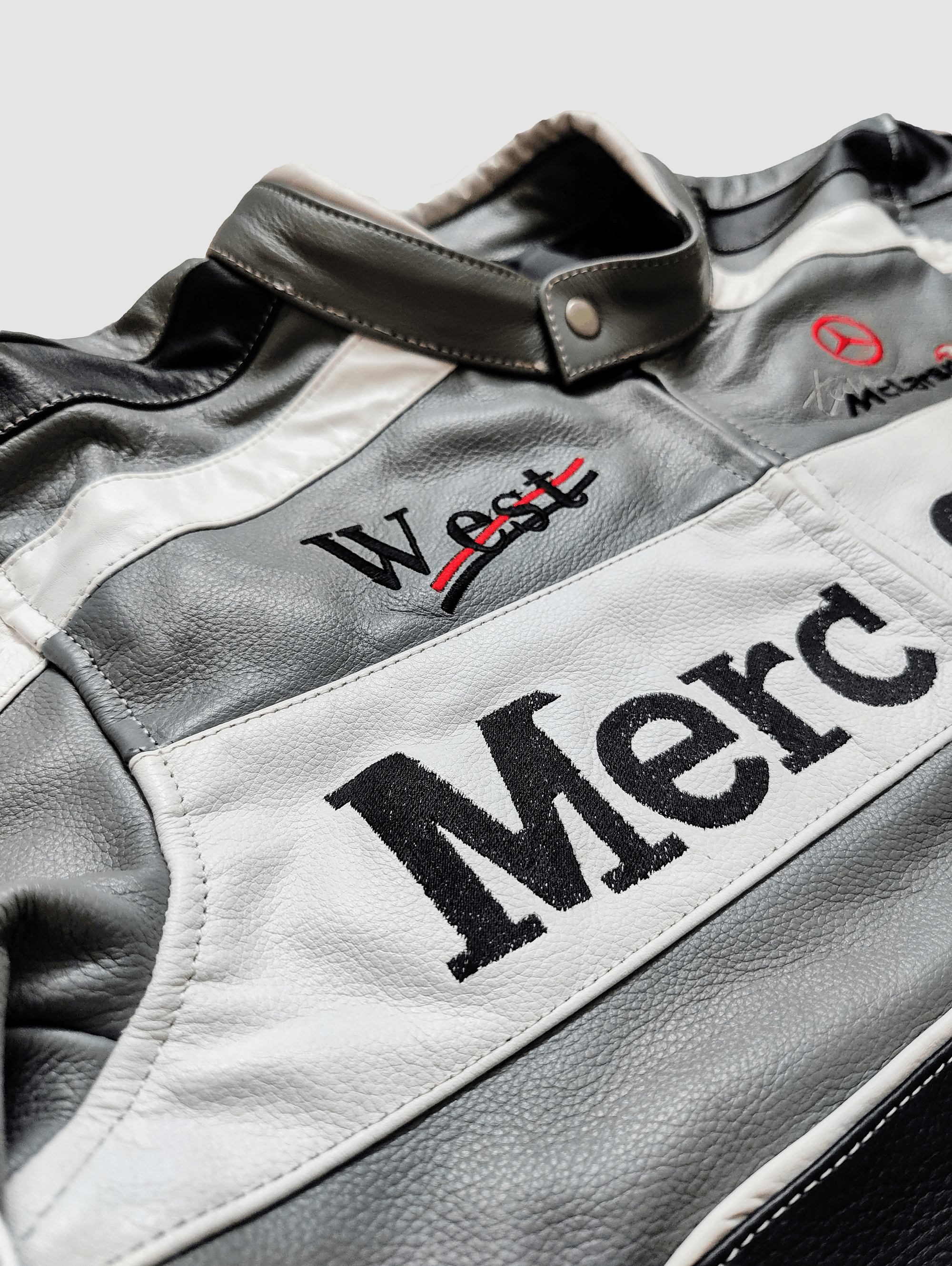 Mercedes-Benz 🔥 Mercedes X Mclaren 🔥 RACING LEATHER JACKET STREETWEAR Size US M / EU 48-50 / 2 - 5 Thumbnail