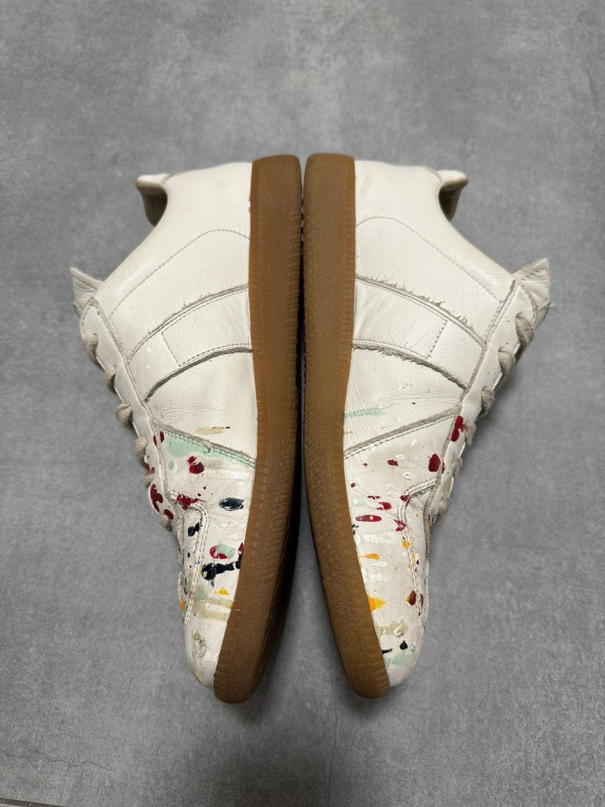 Maison Margiela Maison Margiela GAT gats Paint Splatter Vintage Rare Pair Size US 7.5 / EU 40-41 - 3 Thumbnail