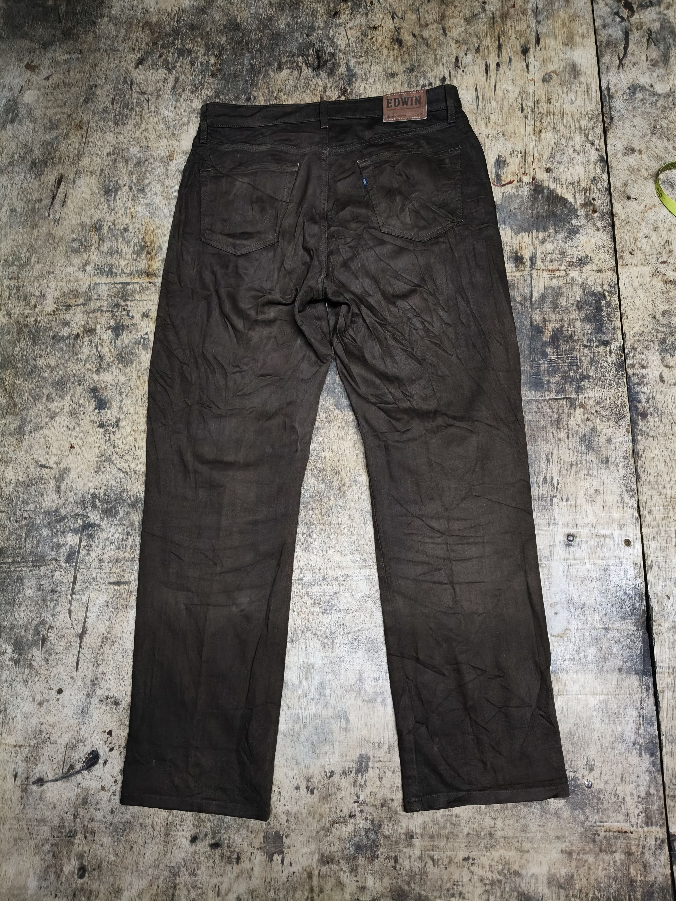 Edwin Edwin Denim Soft Flex Brown Pants Size US 33 - 2 Thumbnail
