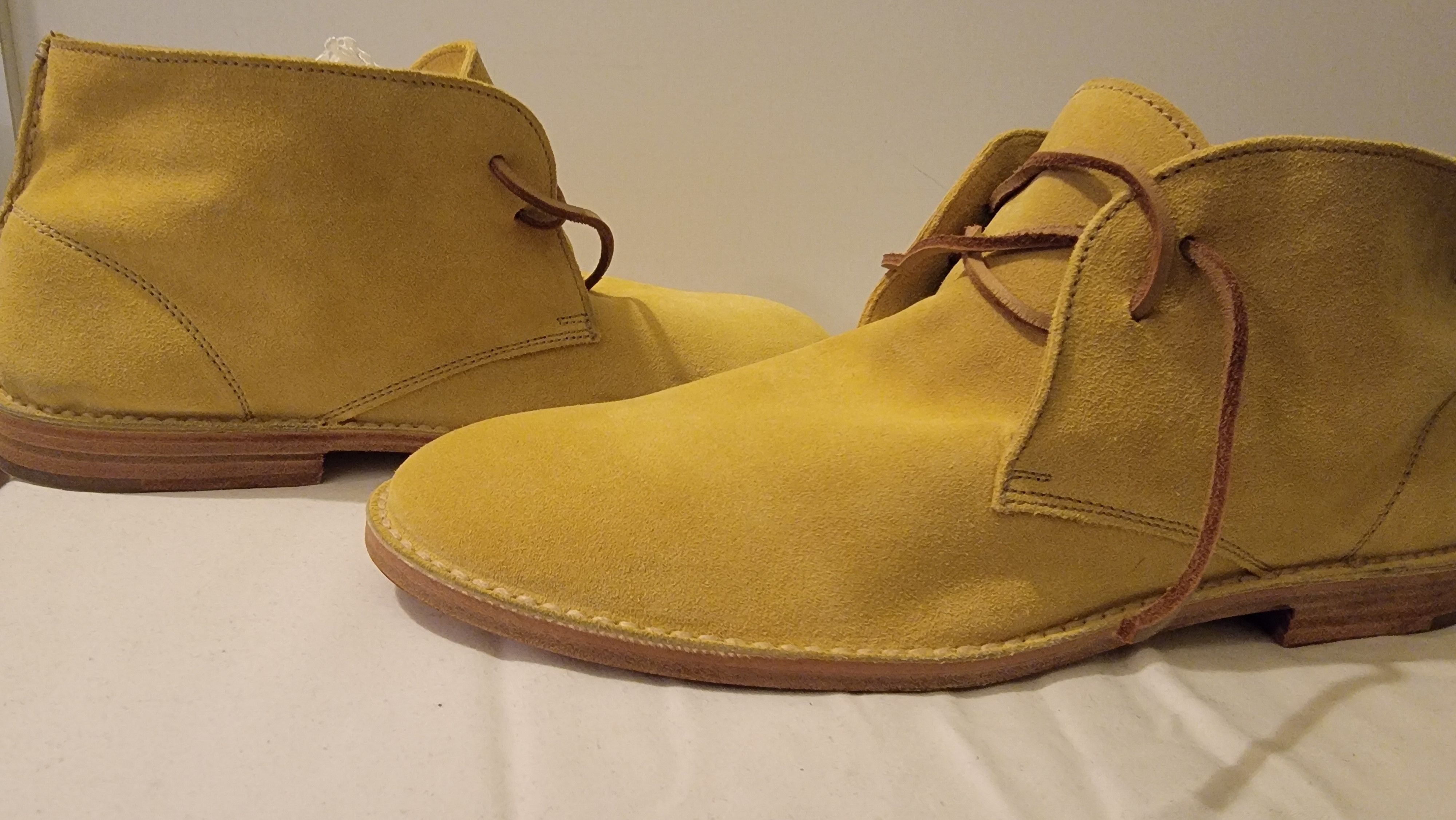 Elia Maurizi Suede yellow desert boots Size US 10 / EU 43 - 3 Thumbnail