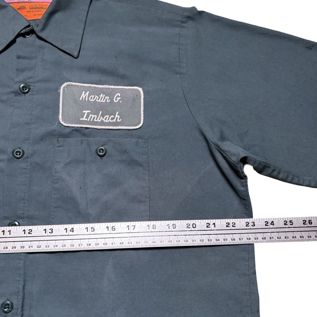 Other Red Kap "Jr Embroidered Work Shirt Navy Blue L Imbach Size US L / EU 52-54 / 3 - 4 Thumbnail