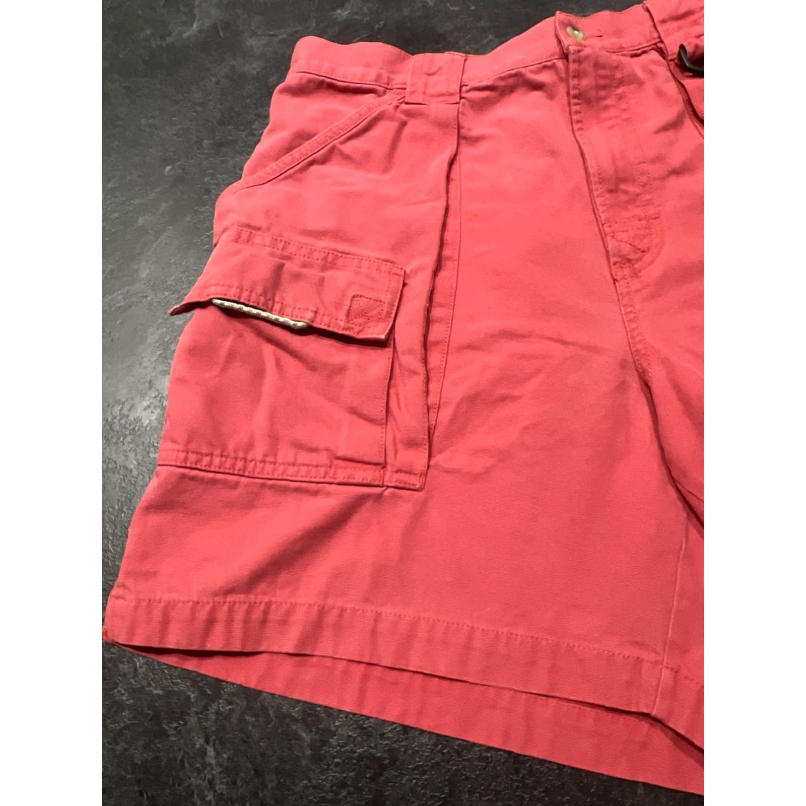 Vintage Columbia PFG Swim Trunks Mens L Red 7L Salmon Light Red Omni-Shade Fishing Short Trunks Men Swim Bottoms Size US 33 - 3 Thumbnail