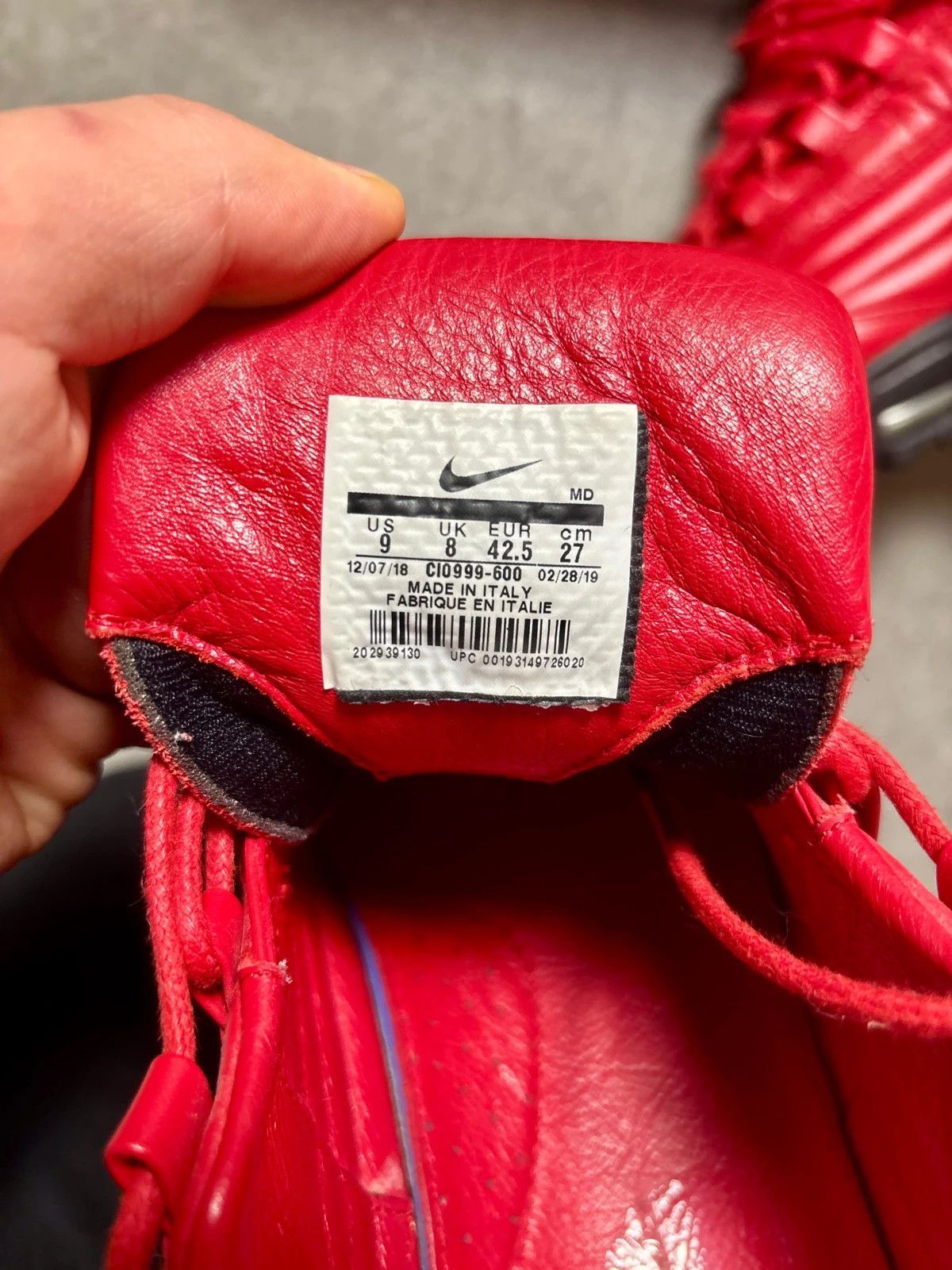 Supreme Nike Air Max 95 Lux x Supreme Red – Made in Italy Size US 9.5 / EU 42-43 - 3 Thumbnail