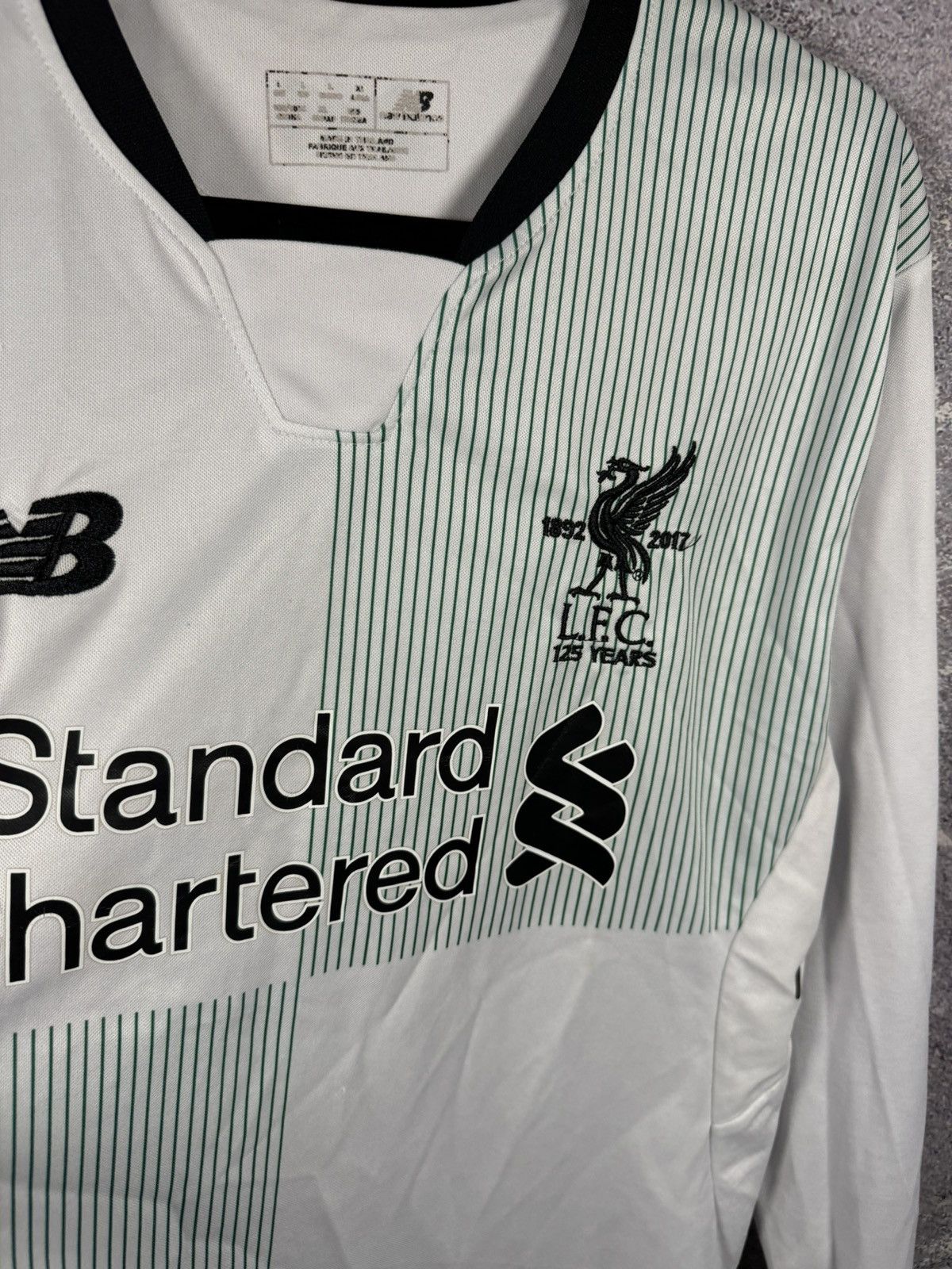 New Balance × Vintage M.SALAH Vintage Liverpool 2017/18 New Balance Jersey Large Size US L / EU 52-54 / 3 - 6 Thumbnail