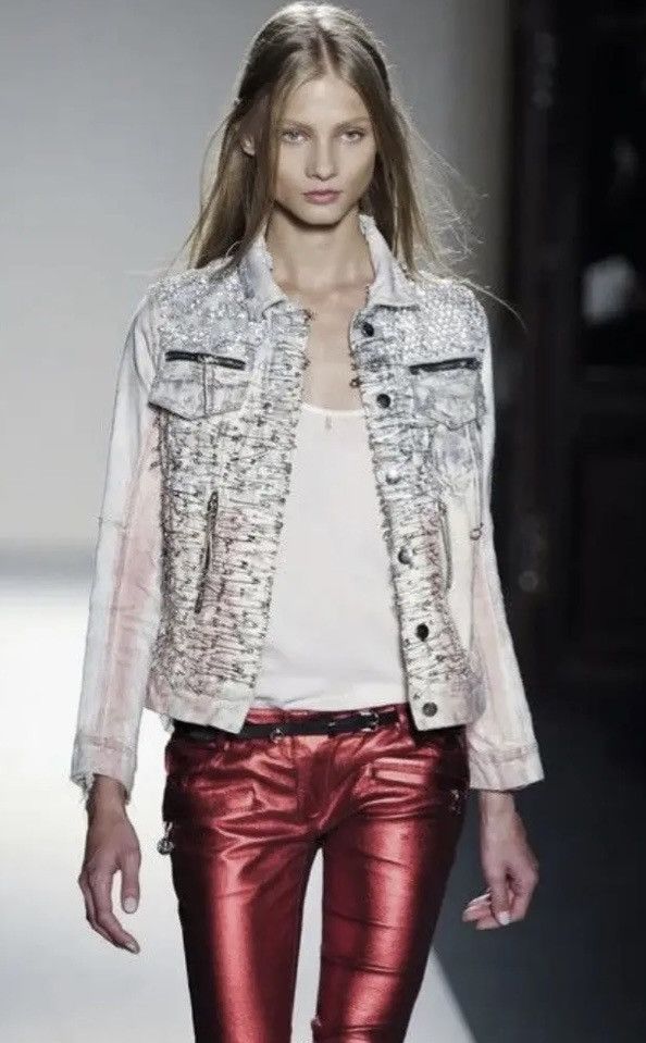 Balmain Balmain Spring 2011 Denim USA Flag Print Jacket Size M / US 6-8 / IT 42-44 - 1 Thumbnail