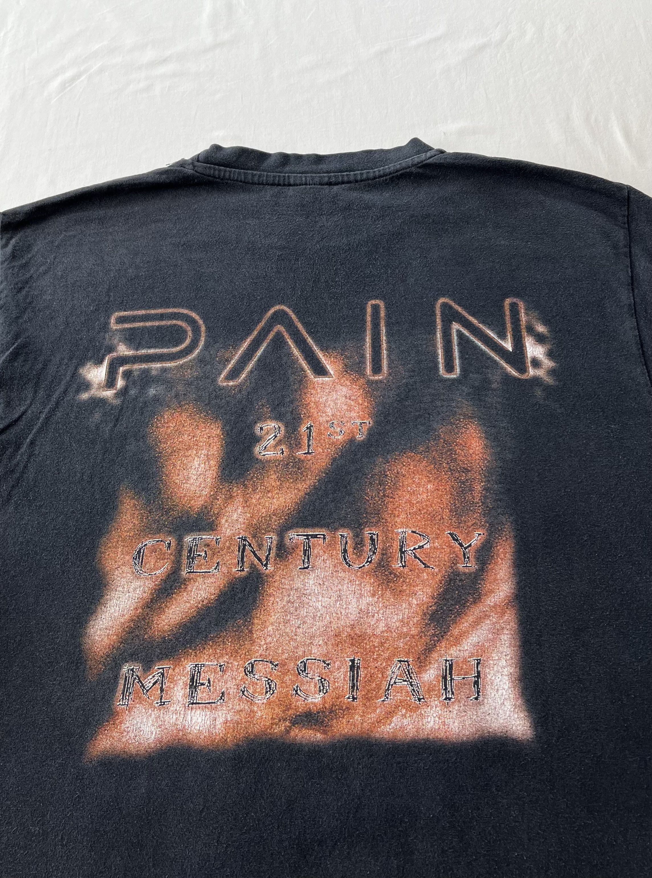 Band Tees Vintage 90s Pain 21st Century Hypocrisy Peter Tagtgren Size US XL / EU 56 / 4 - 14 Thumbnail