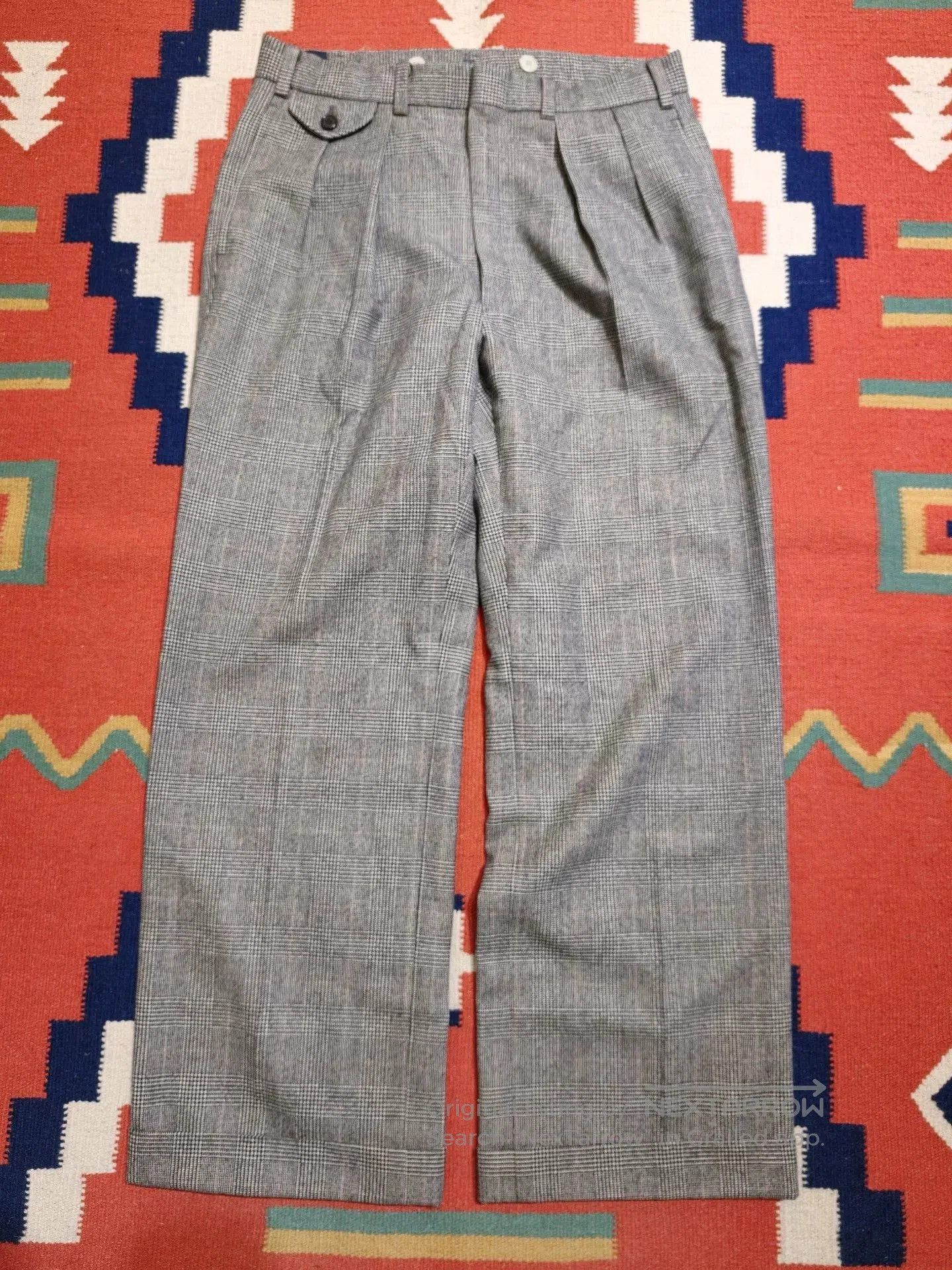 Polo Ralph Lauren Vintage Polo Ralph Lauren Wool Houndstooth Pants. Size US 32 / EU 48 - 1 Thumbnail