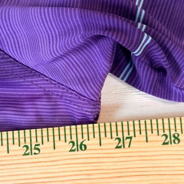 Vintage Grand Slam Polo Shirt Men's 2XL Striped Purple Blue Short Sleeve Golf Shirt Polo XLL Size US XXL / EU 58 / 5 - 4 Thumbnail