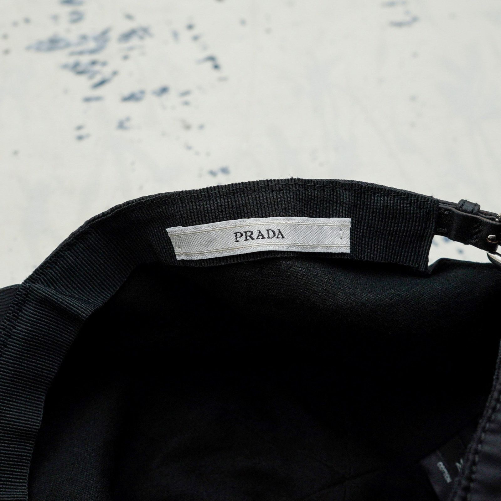 Prada Prada black nylon embroidered logo sport baseball cap hat Size ONE SIZE - 7 Thumbnail