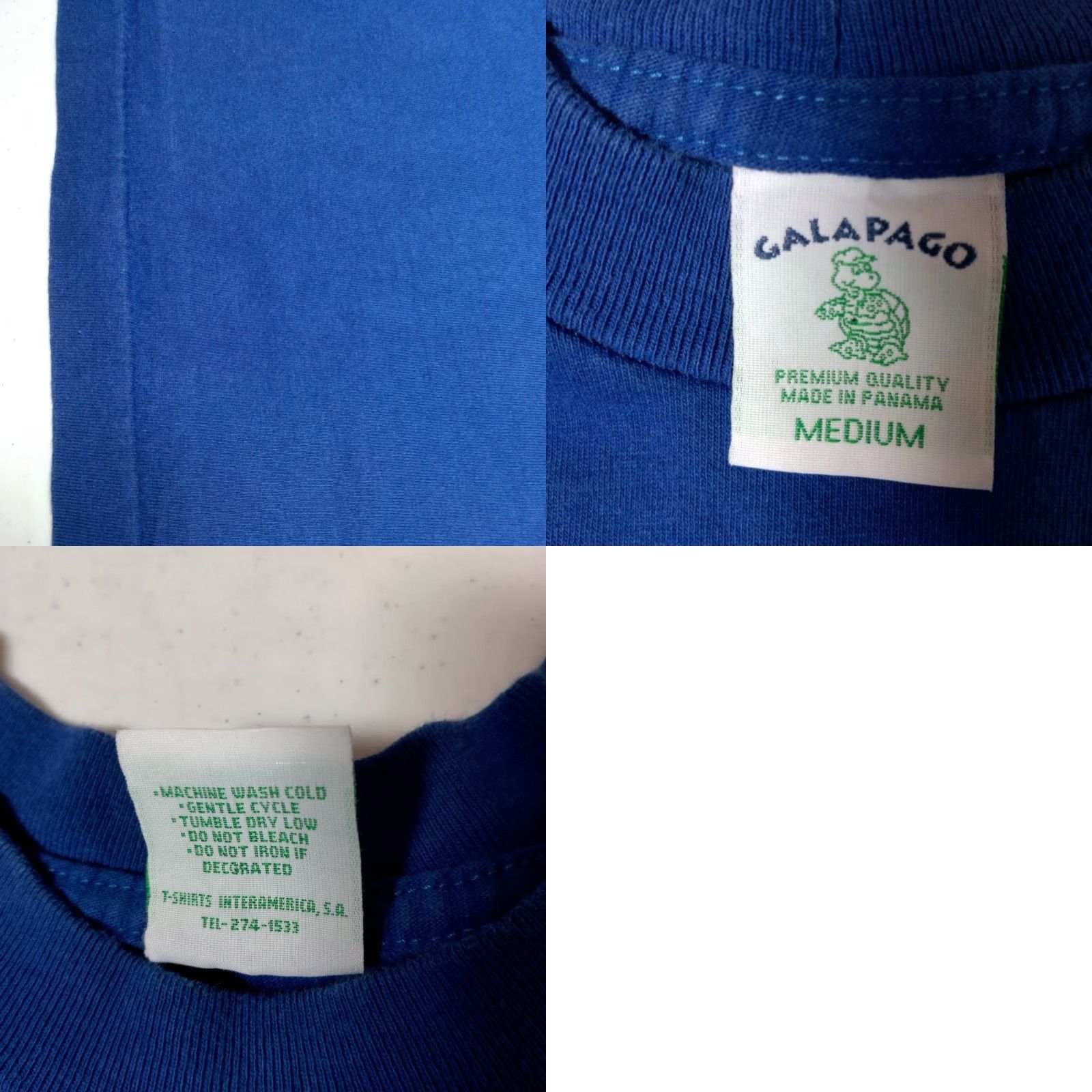 Vintage VINTAGE Galapago T-Shirt US Virgin Islands St. Thomas Blue Short Sleeve Crew Neck M Size US M / EU 48-50 / 2 - 8 Thumbnail