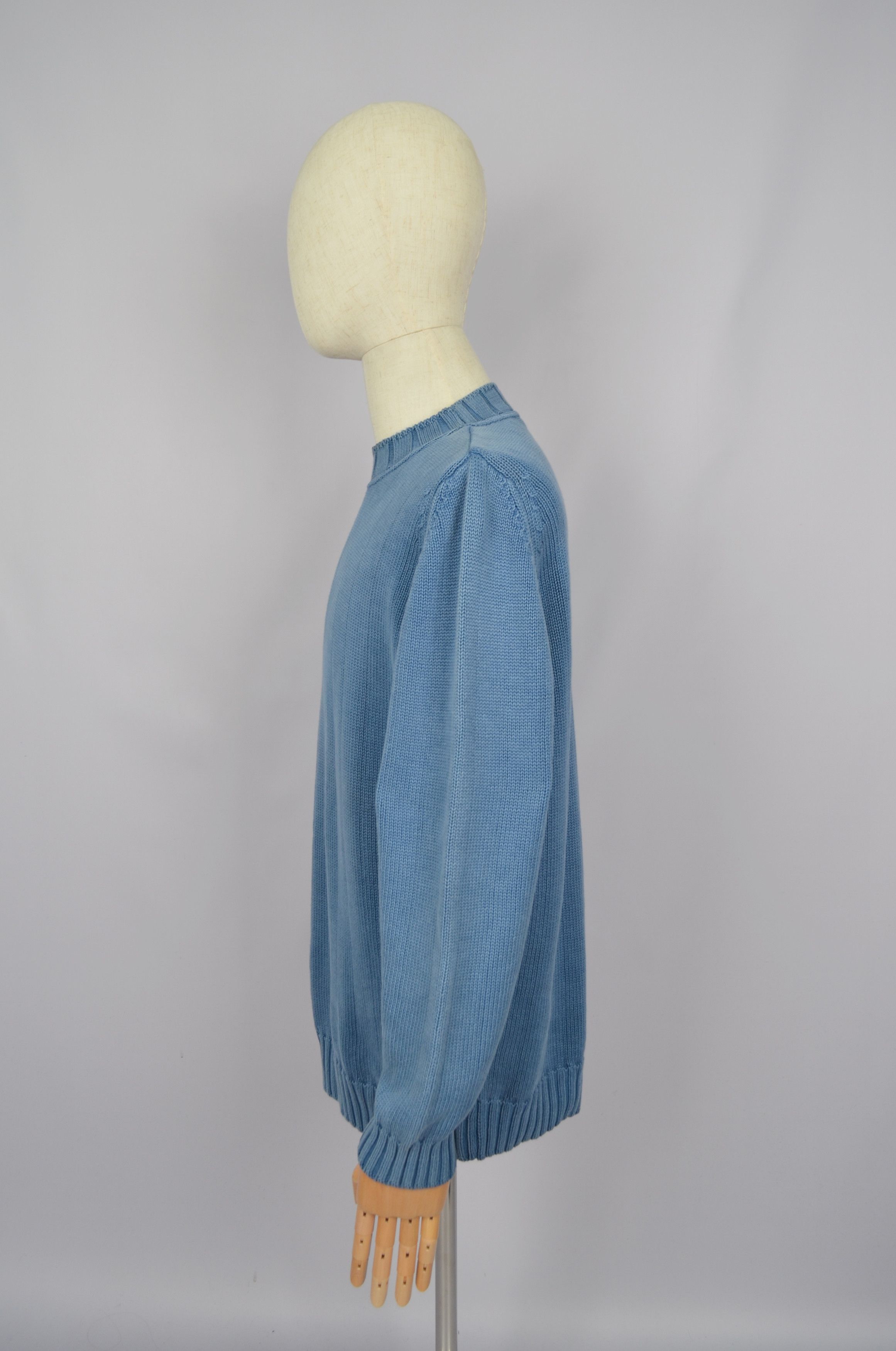 Designer × Gran Sasso Gran Sasso Cotton Knit Sweater Jumper Sz 52\L Made in Italy Size US L / EU 52-54 / 3 - 8 Thumbnail