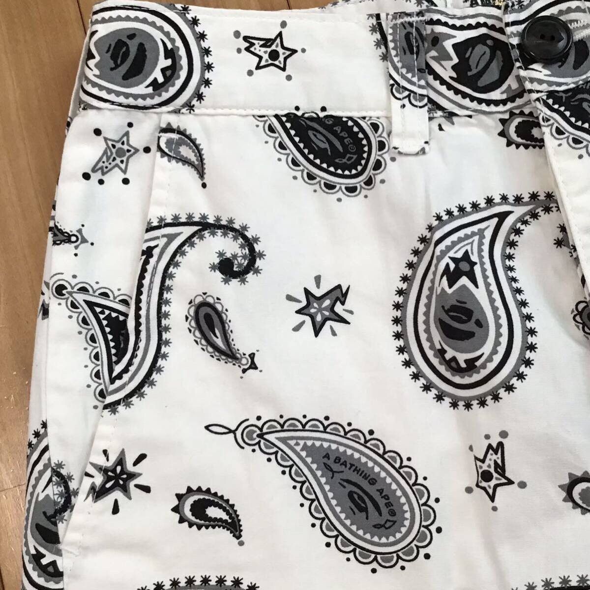 Bape × Nigo BAPE APE FACE Paisley pattern shorts a bathing ape ★size S Size US 30 / EU 46 - 3 Thumbnail