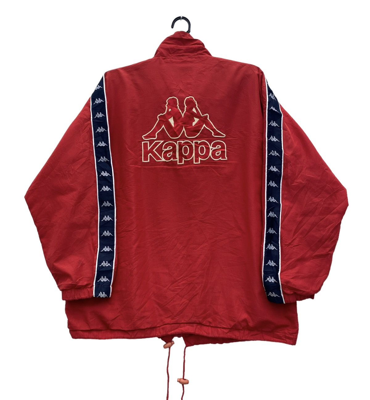 Vtg 90s Kappa sidetape retro windbreaker jacket