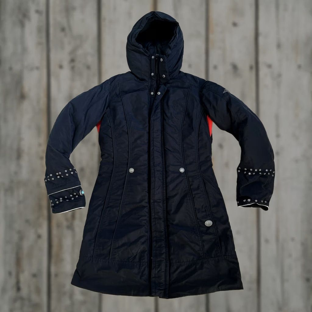 Vintage VINTAGE Hell Is For Heroes Milano Parka Coat Hooded Down Jacket Black Womens 42 Turquoise Stone Fur Trim Beaded Studded Ski C oot? Size M / US 6-8 / IT 42-44 - 1 Thumbnail