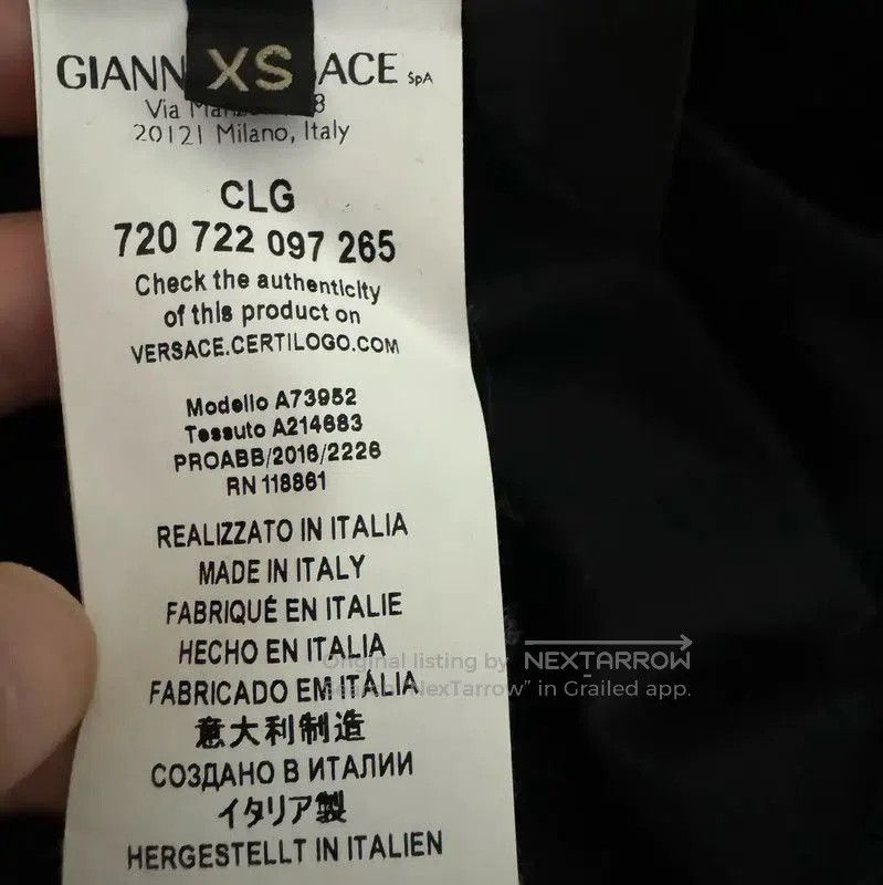 Versace Versace Black Logo Embroidered T-Shirt for Men . Size US S / EU 44-46 / 1 - 4 Thumbnail